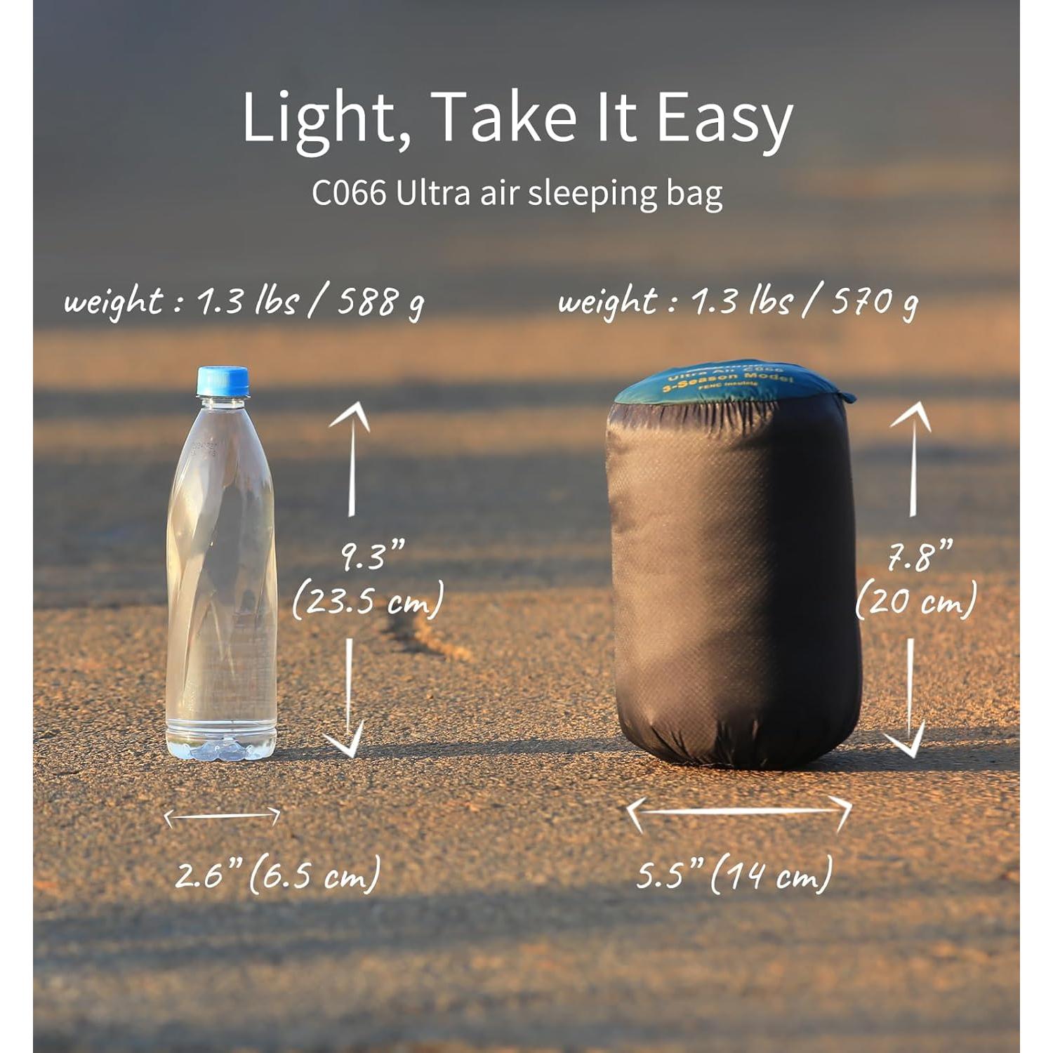 Saco de Dormir Mummy Litume C066 Teal Profundo 1 Persona