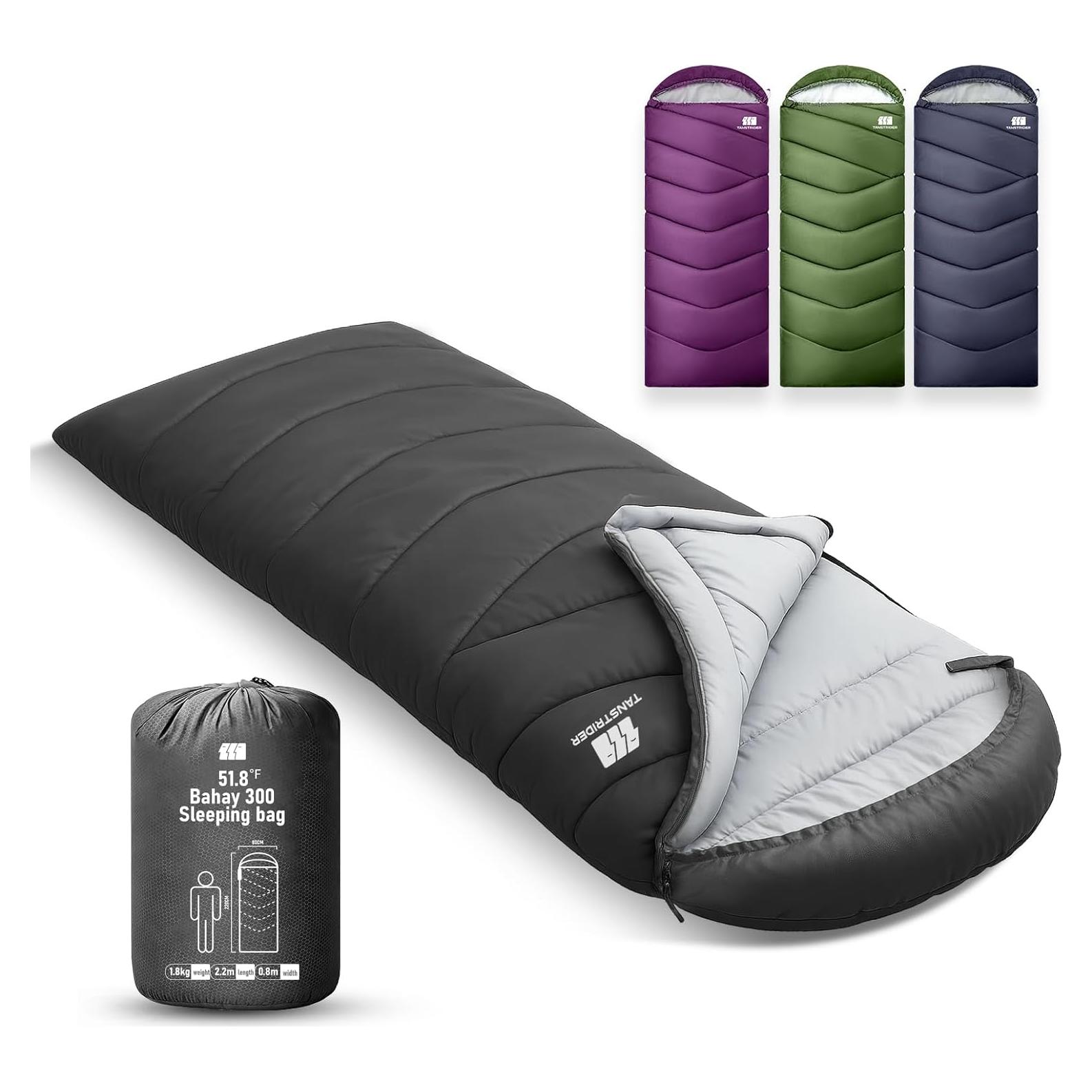 Saco de Dormir TANSTRIDER para Adultos 82.5x220 cm Climas Cálidos