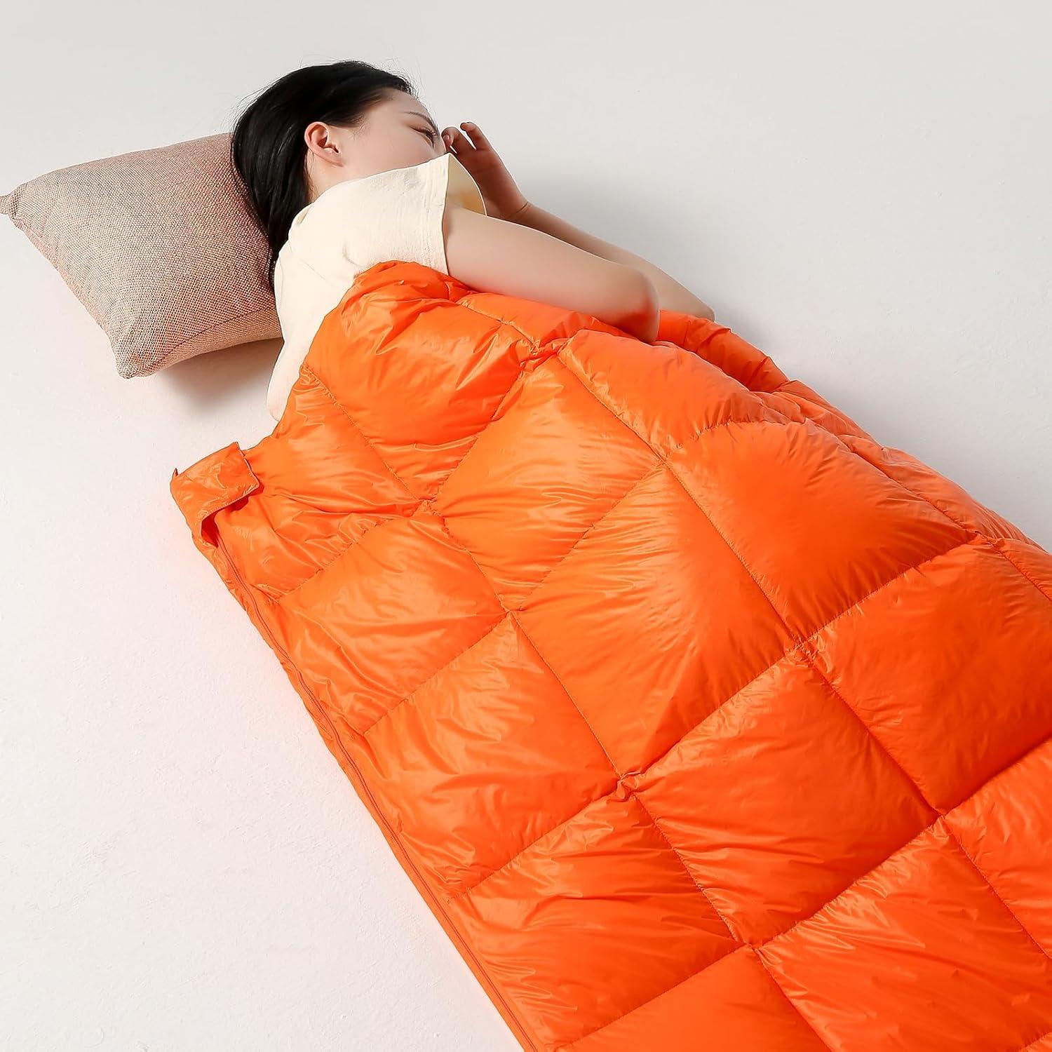 Saco de dormir ultraligero ShinHye 500g plumón 4-15°C