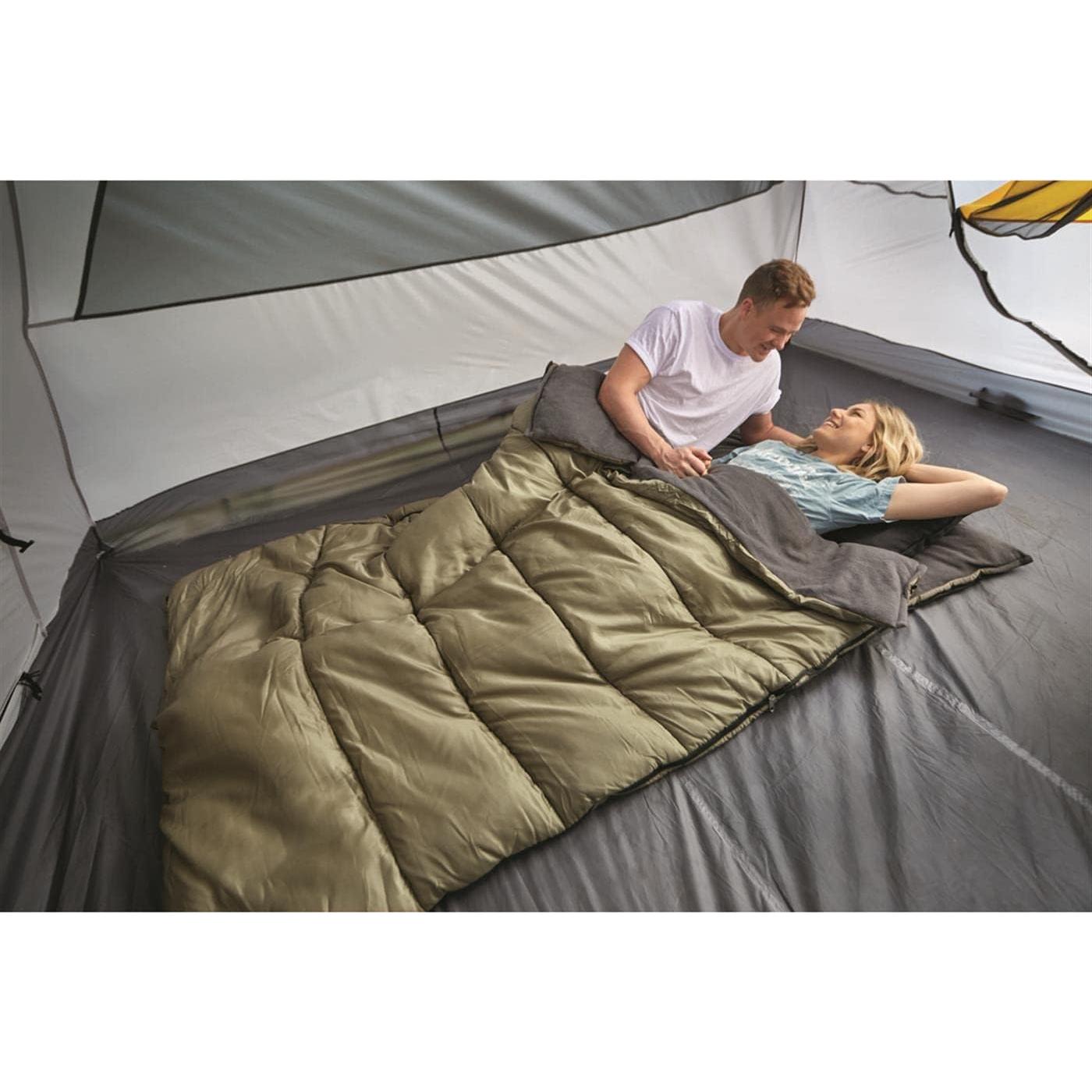 Saco de Dormir Doble Guide Gear 20°F - 2 Personas, Ligero y Cálido