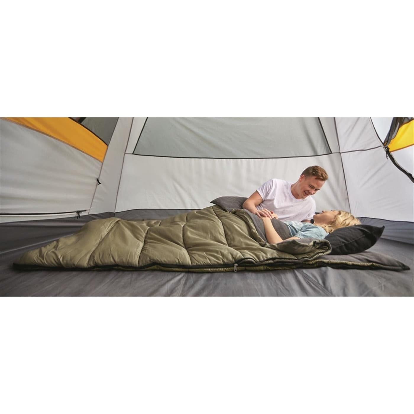 Saco de Dormir Doble Guide Gear 20°F - 2 Personas, Ligero y Cálido