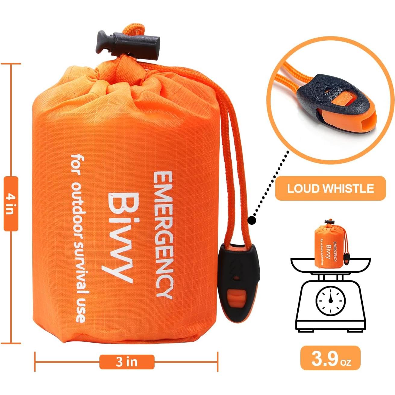 Saco de Dormir de Emergencia HOYUTNESS Bivy Sack - Paquete de 2