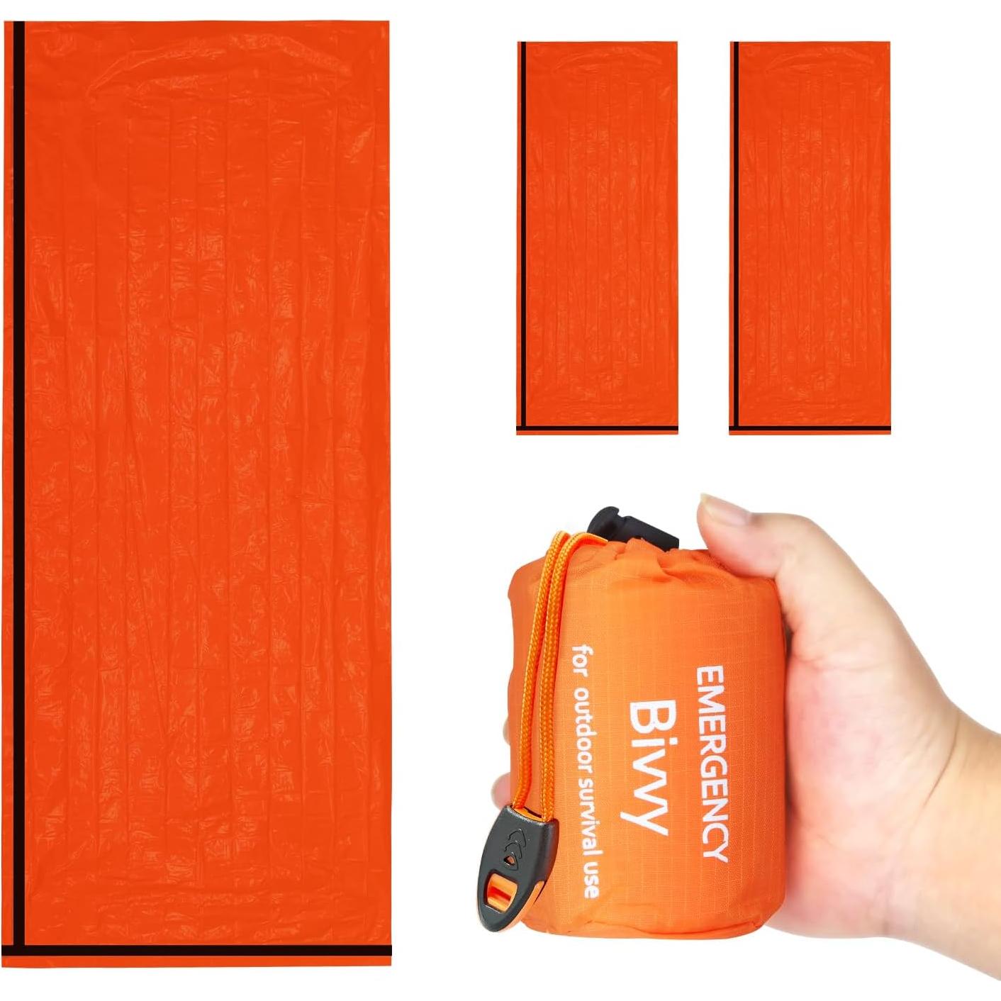 Saco de Dormir de Emergencia HOYUTNESS Bivy Sack - Paquete de 2