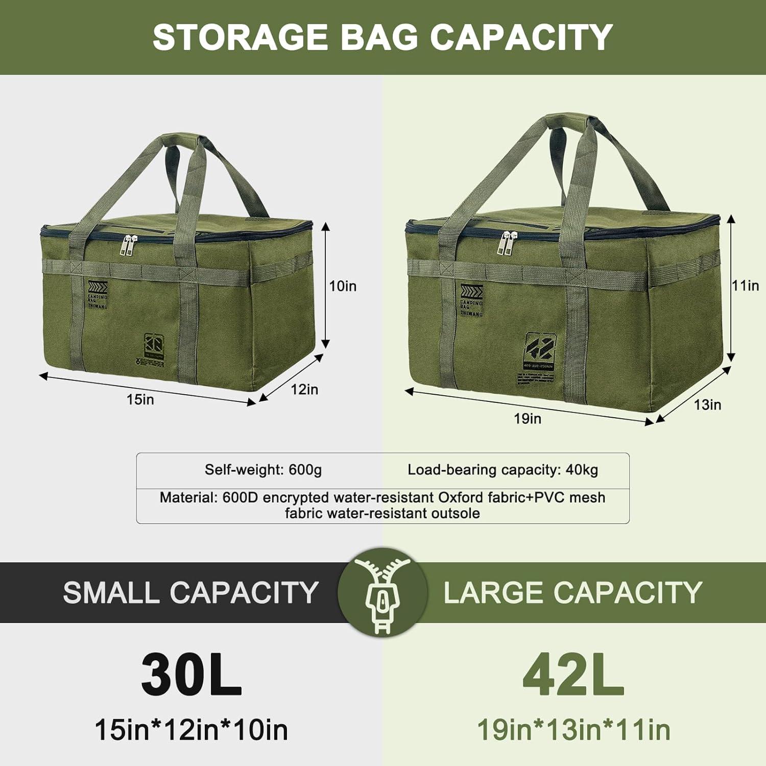 Bolsa de Almacenamiento Táctica OuYezy 42L Impermeable Verde