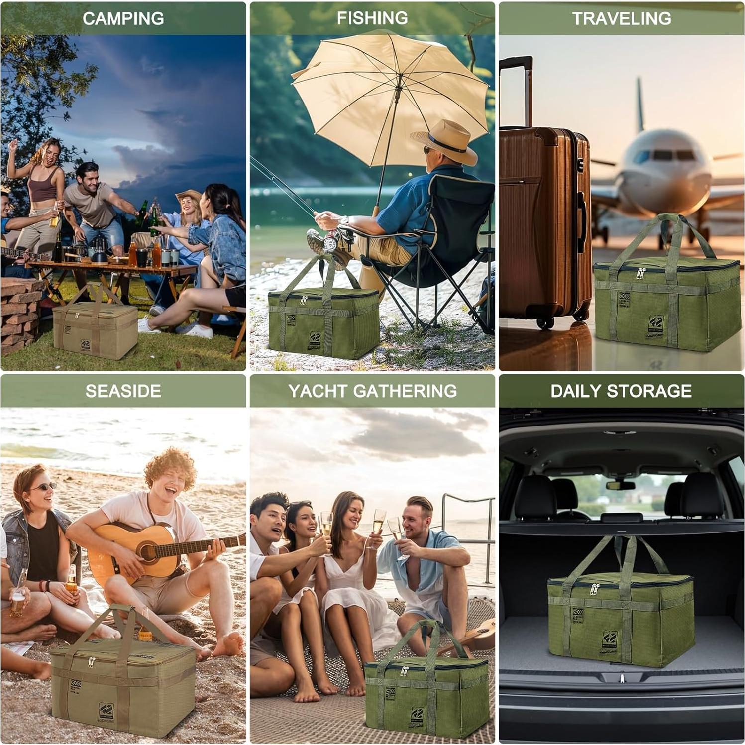 Bolsa de Almacenamiento Táctica OuYezy 42L Impermeable Verde