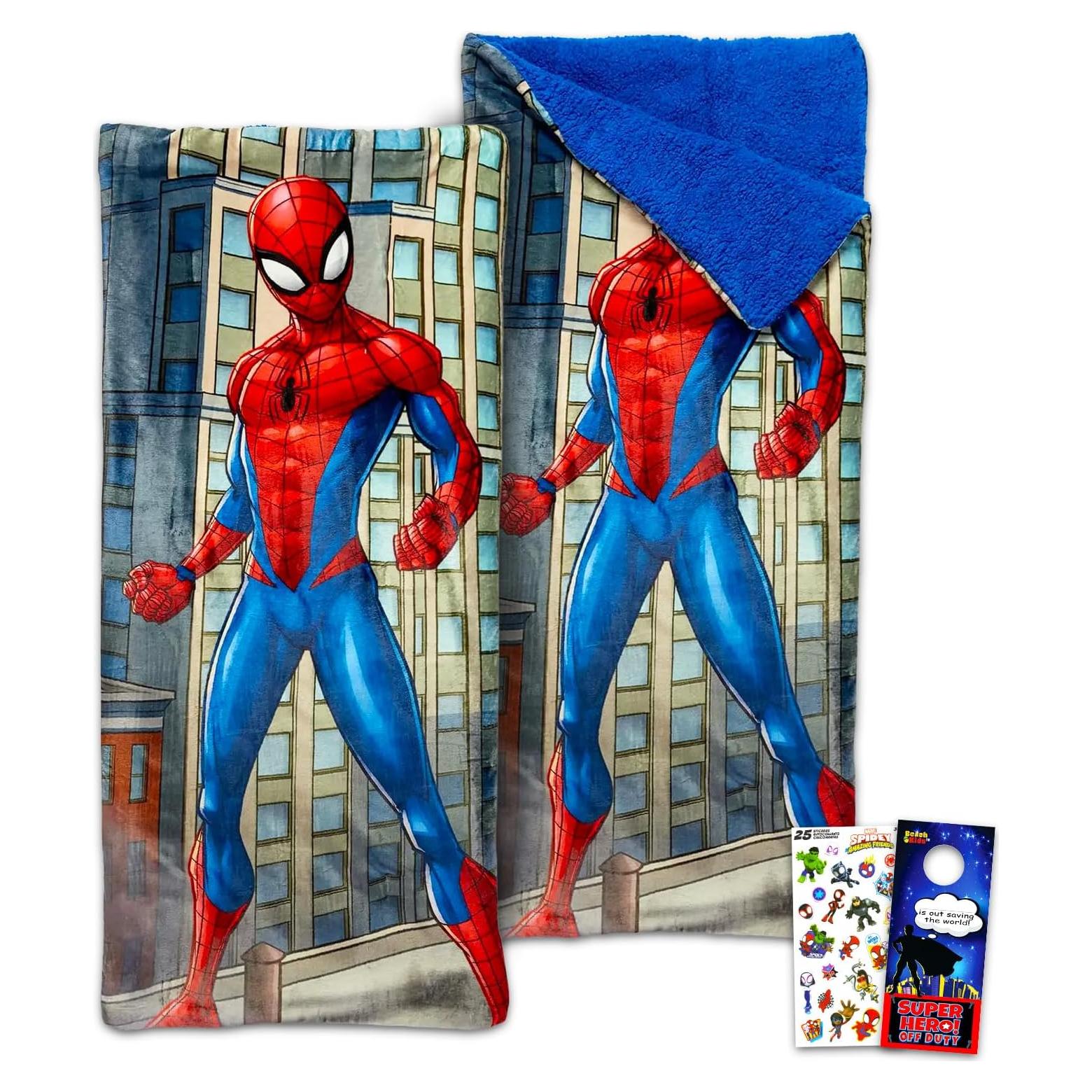 Saco de Dormir Spiderman con Almohada 142x69 cm - Marvel