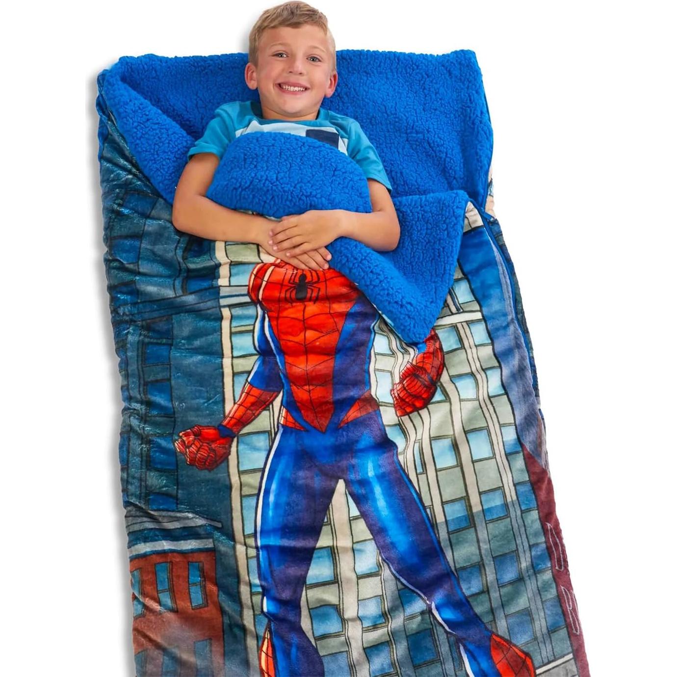 Saco de Dormir Spiderman con Almohada 142x69 cm - Marvel