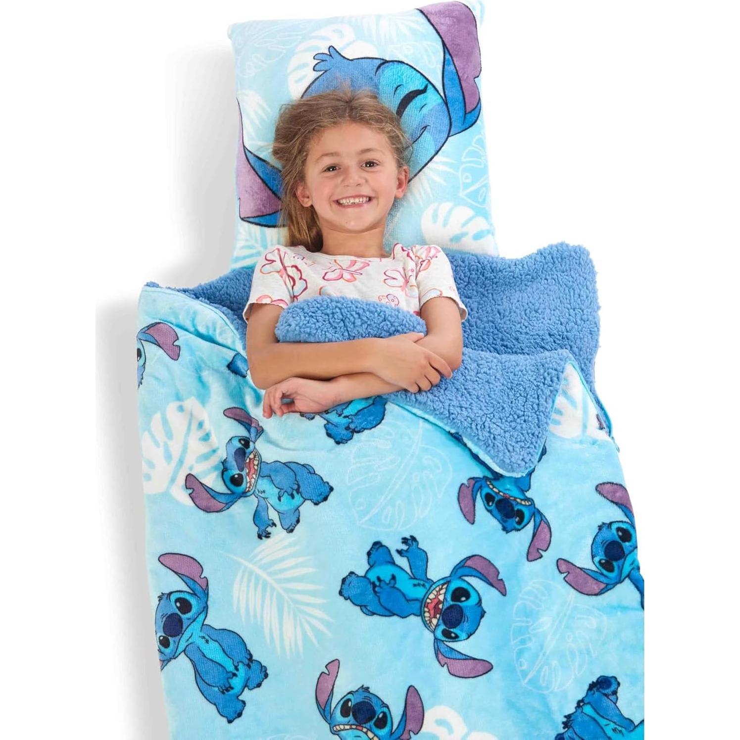 Saco de Dormir Stitch Disney con Almohada 142x69 cm
