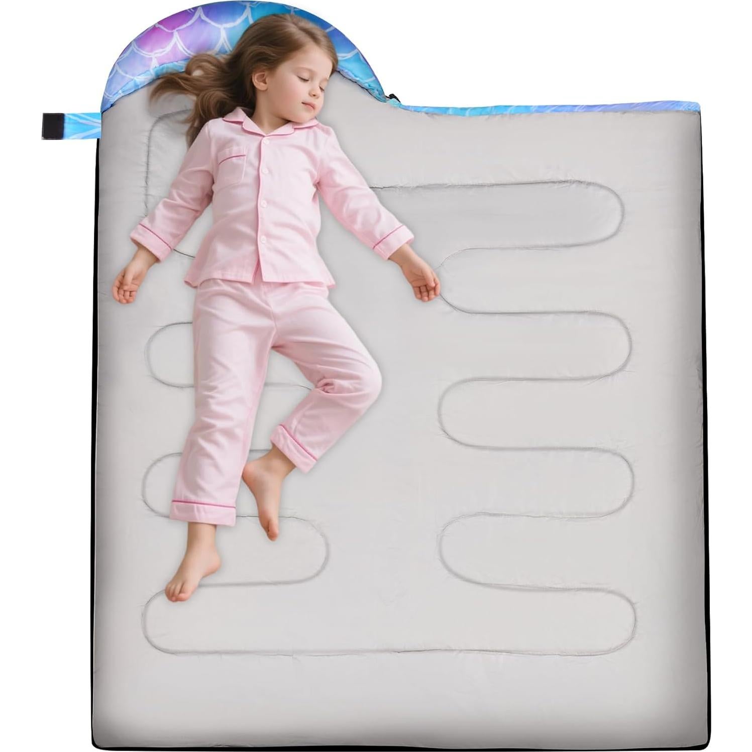 Saco de dormir para niños PAMAID 3 estaciones 178x70cm impermeable
