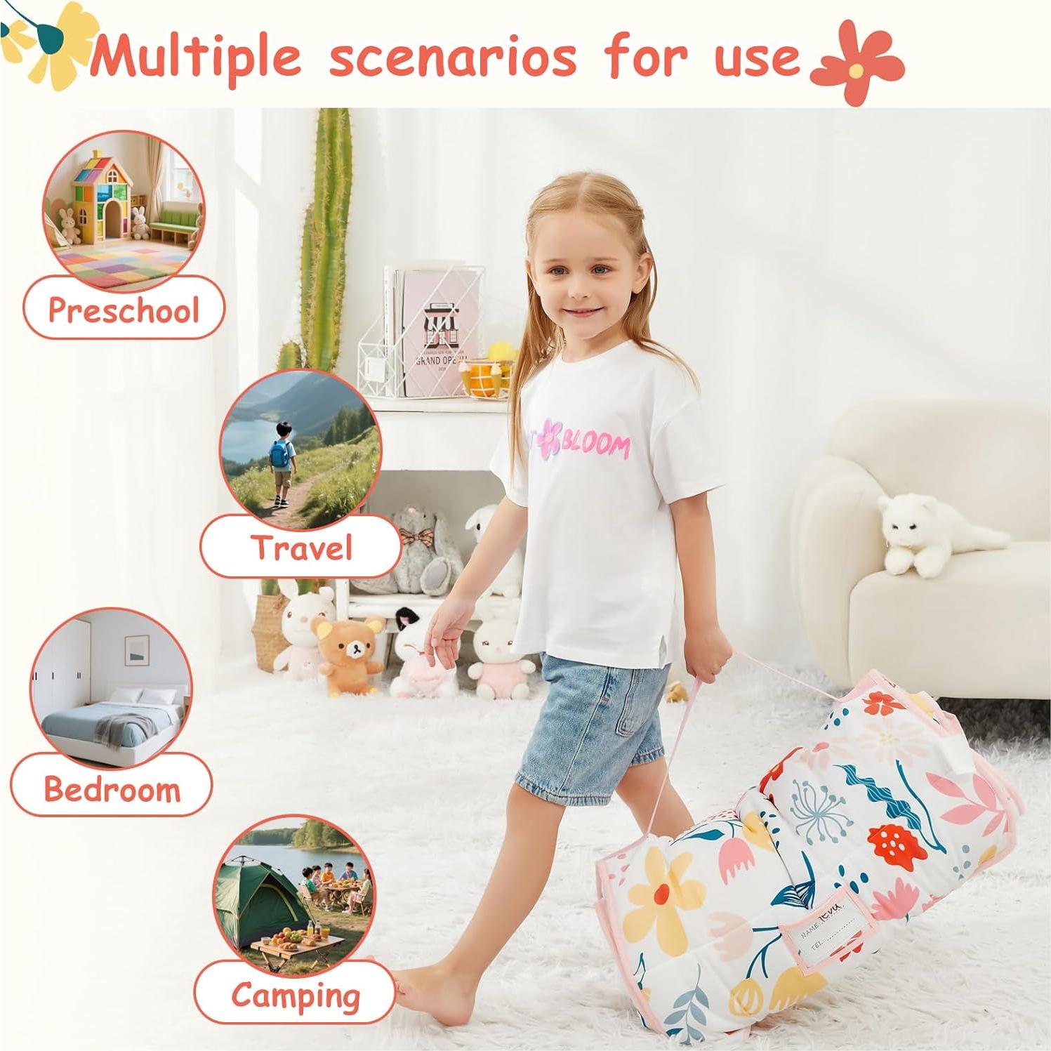 Esteras de Siesta Softan para Niños con Almohada y Manta