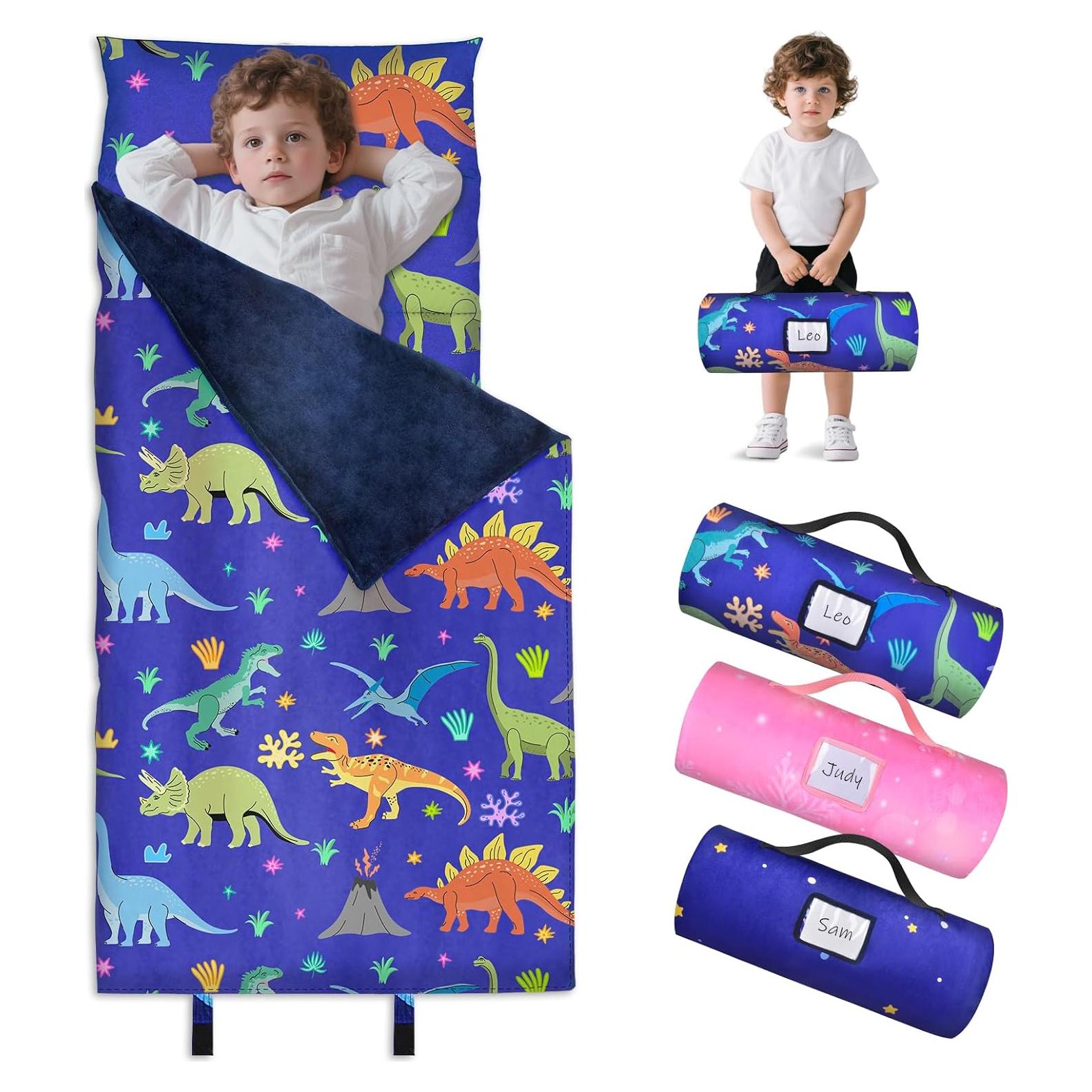 Colchoneta para Siesta Fiodrimy con Almohada Dinosaurio 134.6 cm