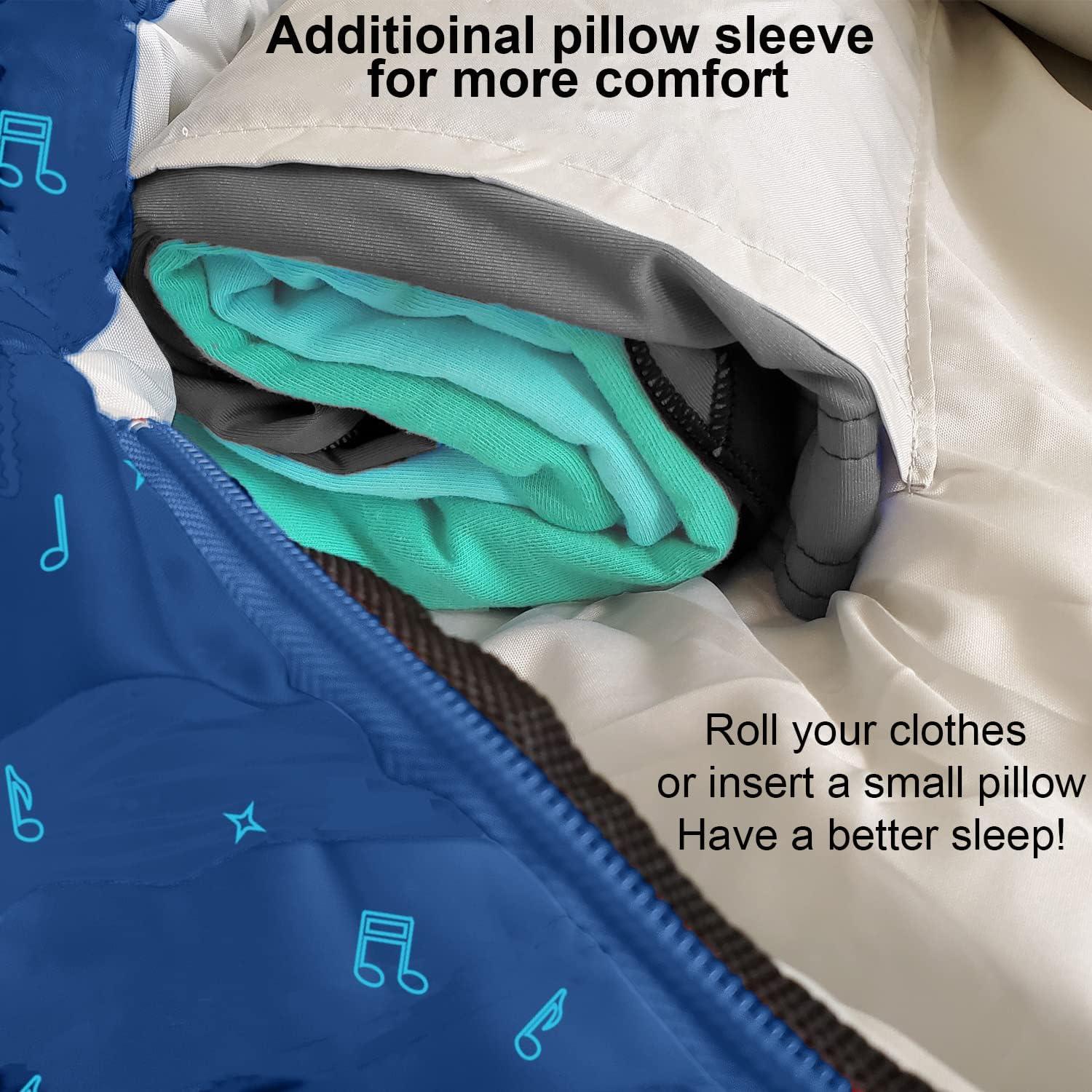 Saco de dormir momia ajustable ANJ Outdoors 0-15°C niños