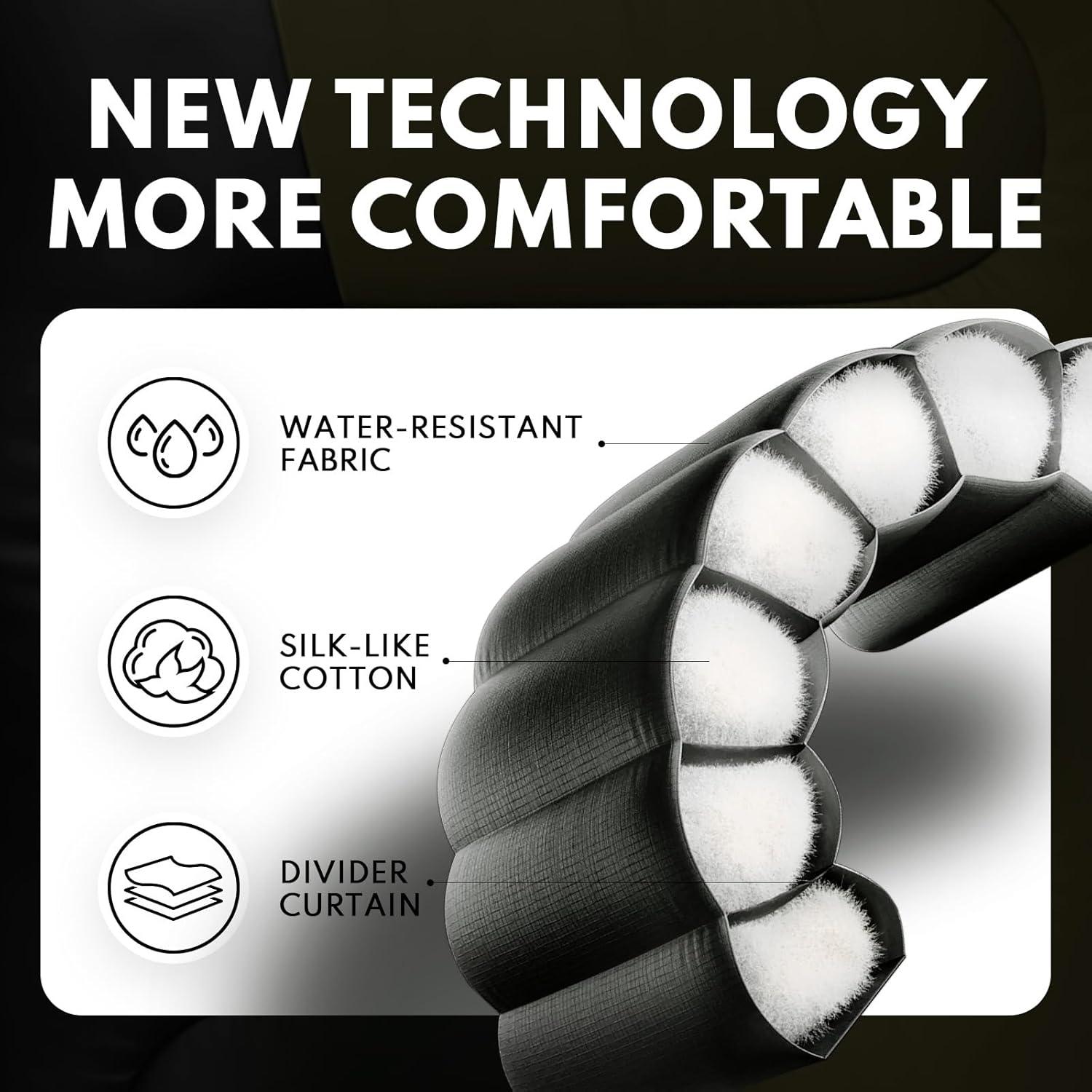 Saco de Dormir XXL TANSTRIDER 0°C Poliéster Camping