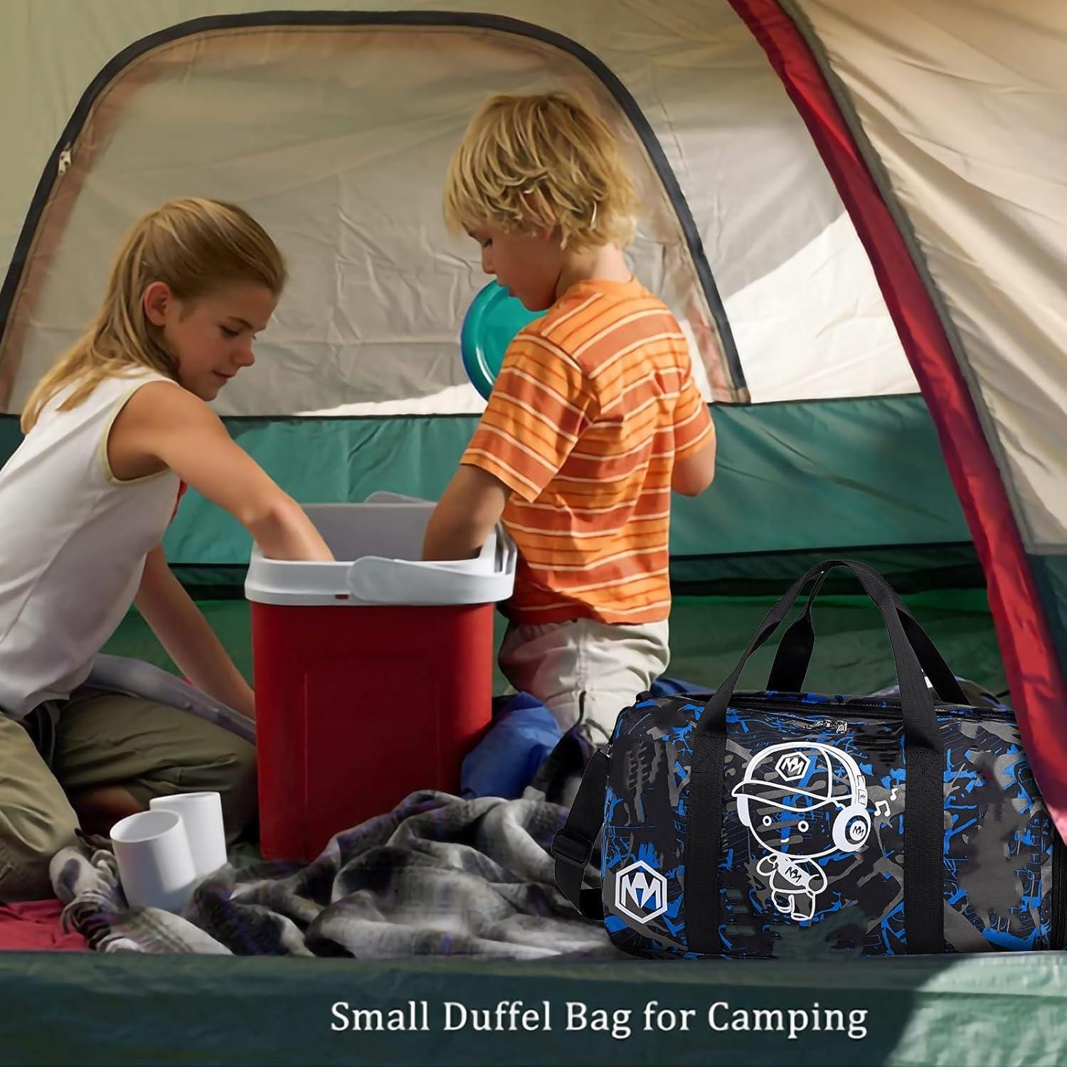 Bolsa de Deporte Luminosa para Niños Azul 23L con Compartimentos