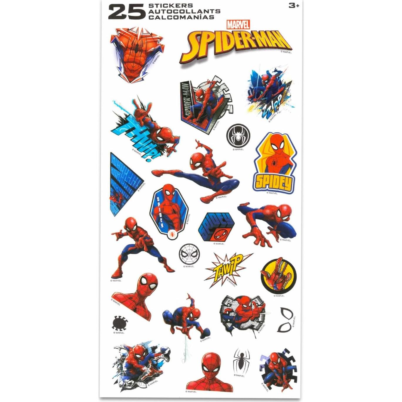 Saco de Dormir Spider-Man 137x142 cm con Almohada y Stickers