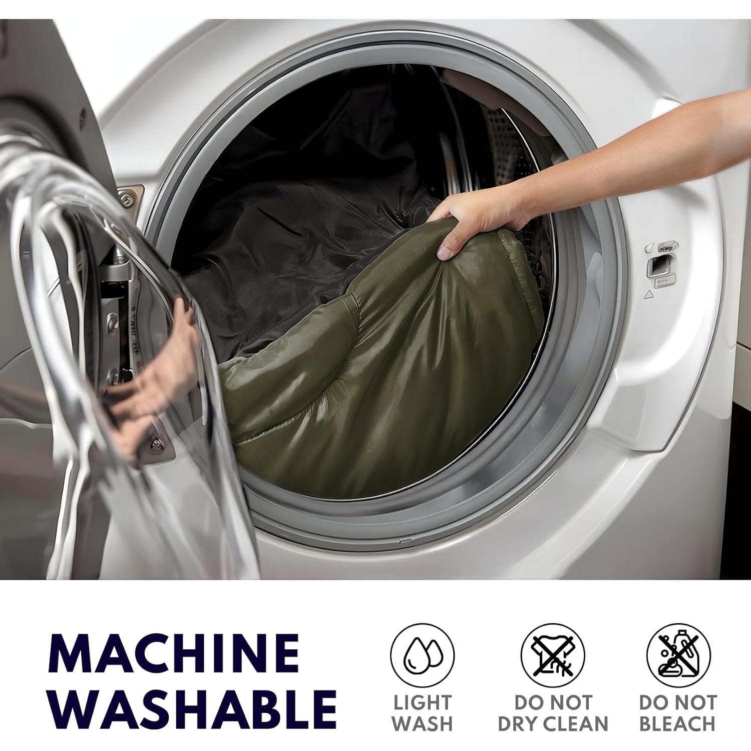 Saco de Dormir XXL TANSTRIDER 0°C Camping Adultos Verde