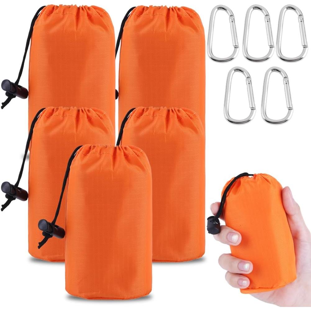 Saco de Dormir de Emergencia EtsRmi - Paquete de 5, Impermeable