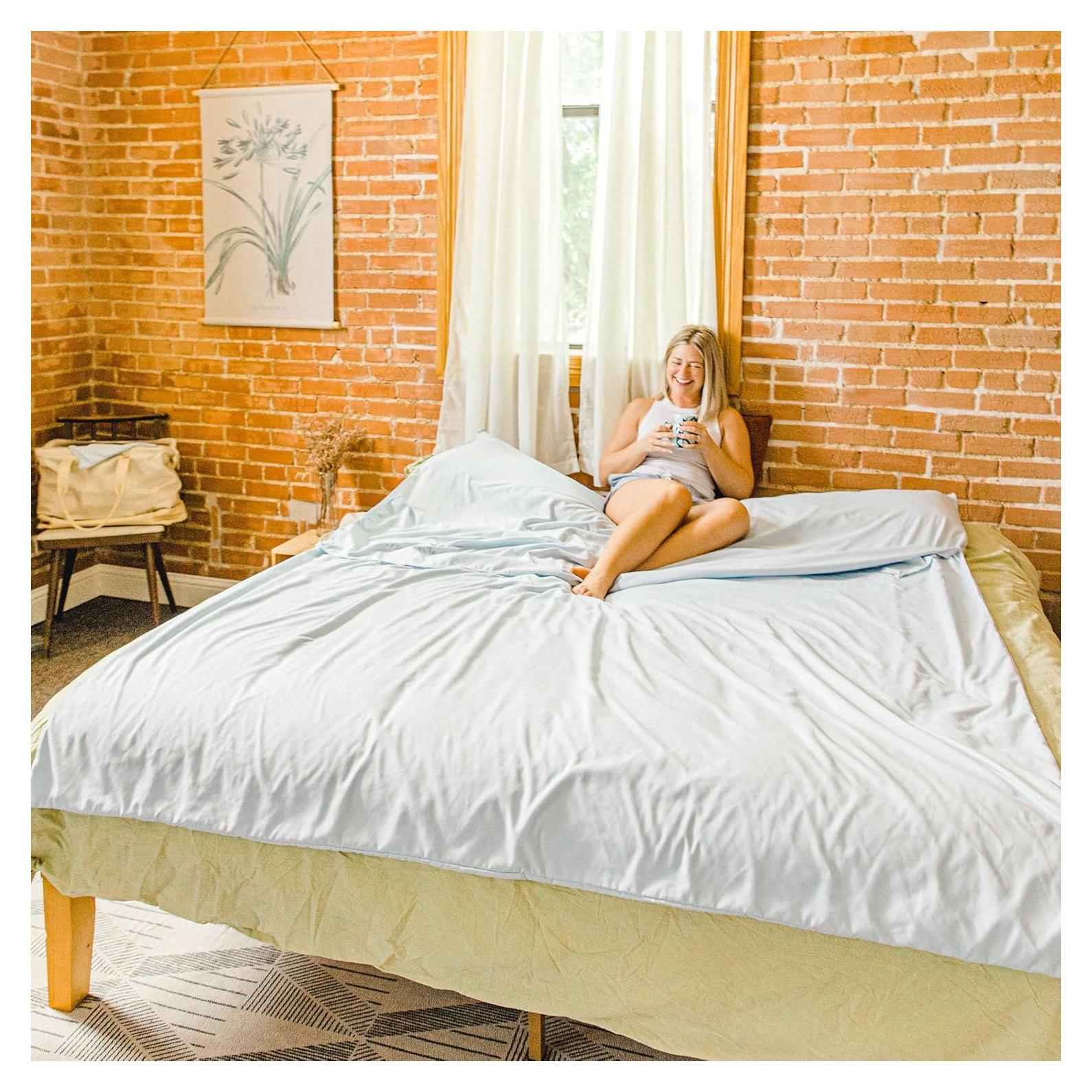 Forro de Saco de Dormir Doble Algodón Vitamin Sea 210x180 cm