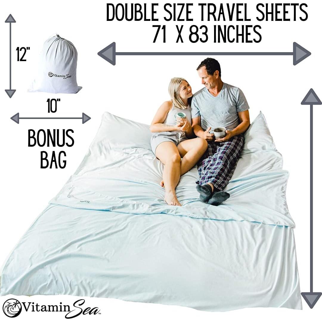 Forro de Saco de Dormir Doble Algodón Vitamin Sea 210x180 cm