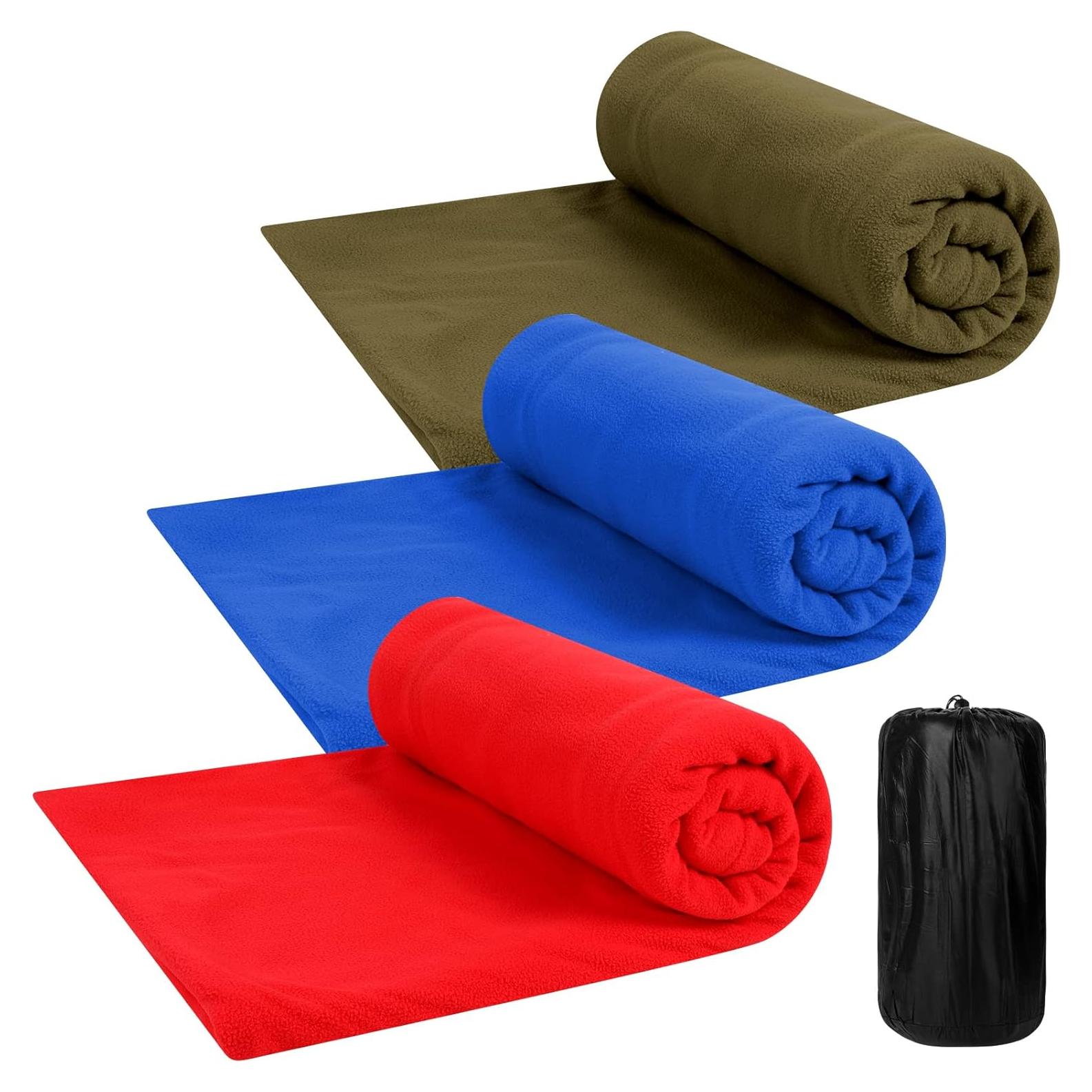 Forro de Saco de Dormir Mixweer 3 Pcs Forro Polar 190x80cm