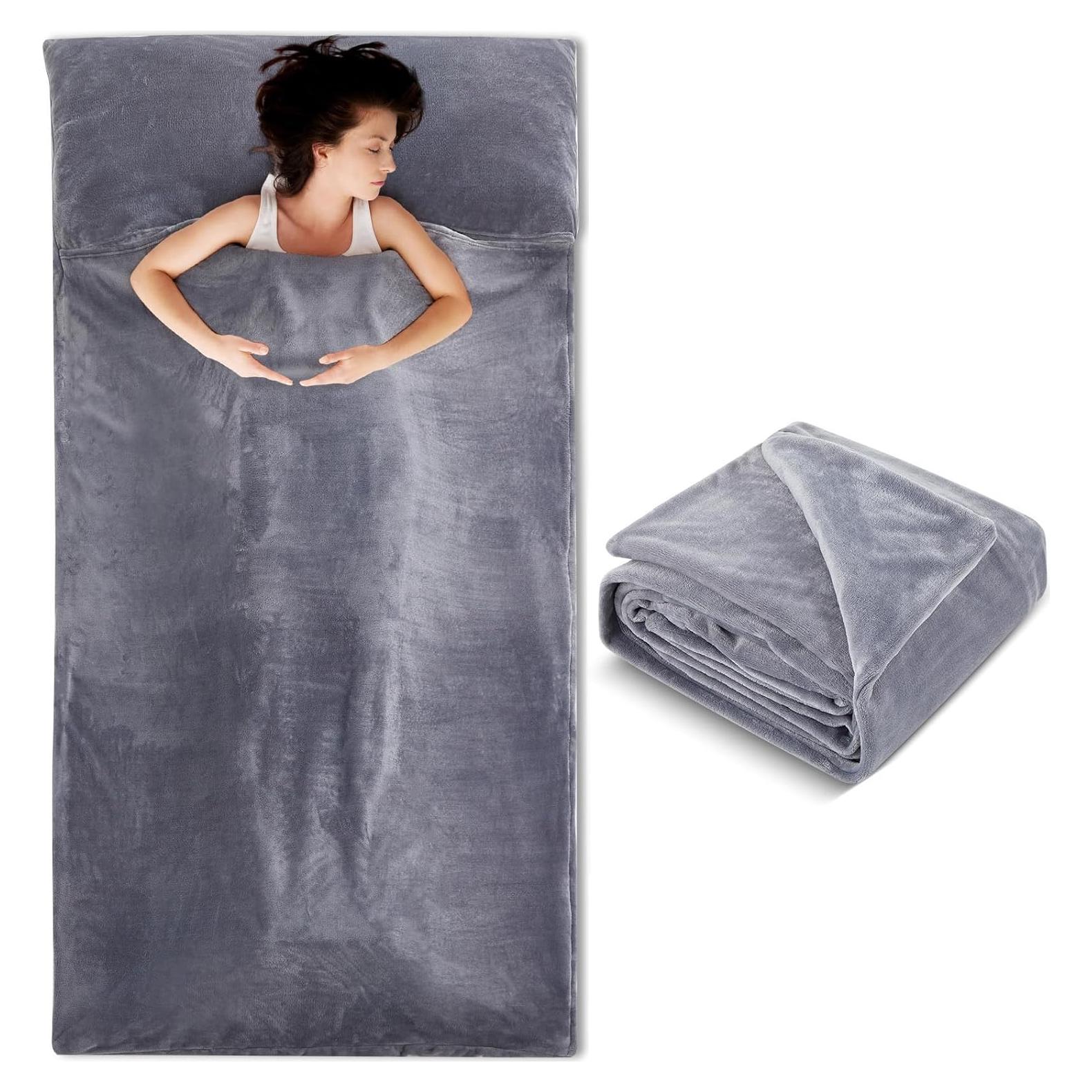 Forro de Saco de Dormir Franela Remagr ZK1668 220x105 cm Gris