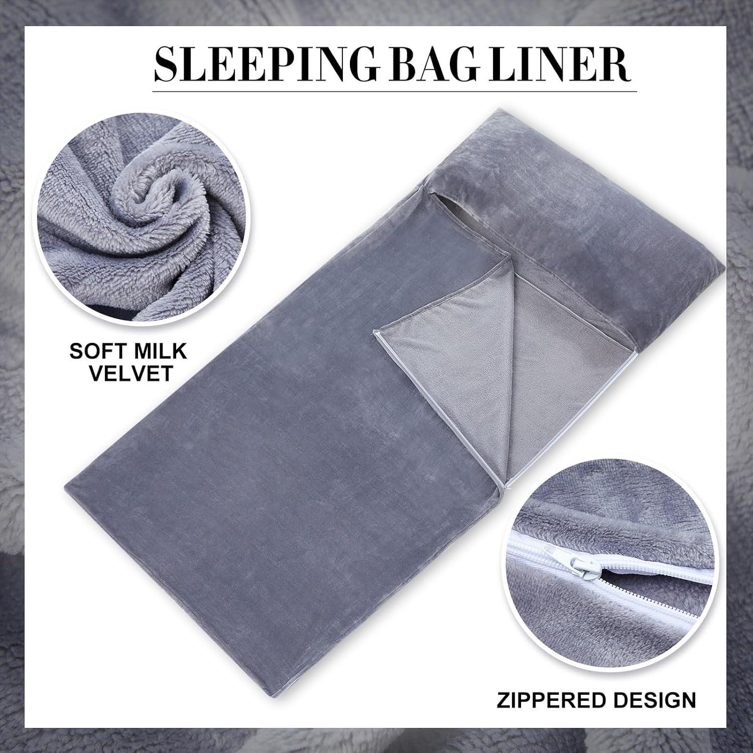 Forro de Saco de Dormir Franela Remagr ZK1668 220x105 cm Gris