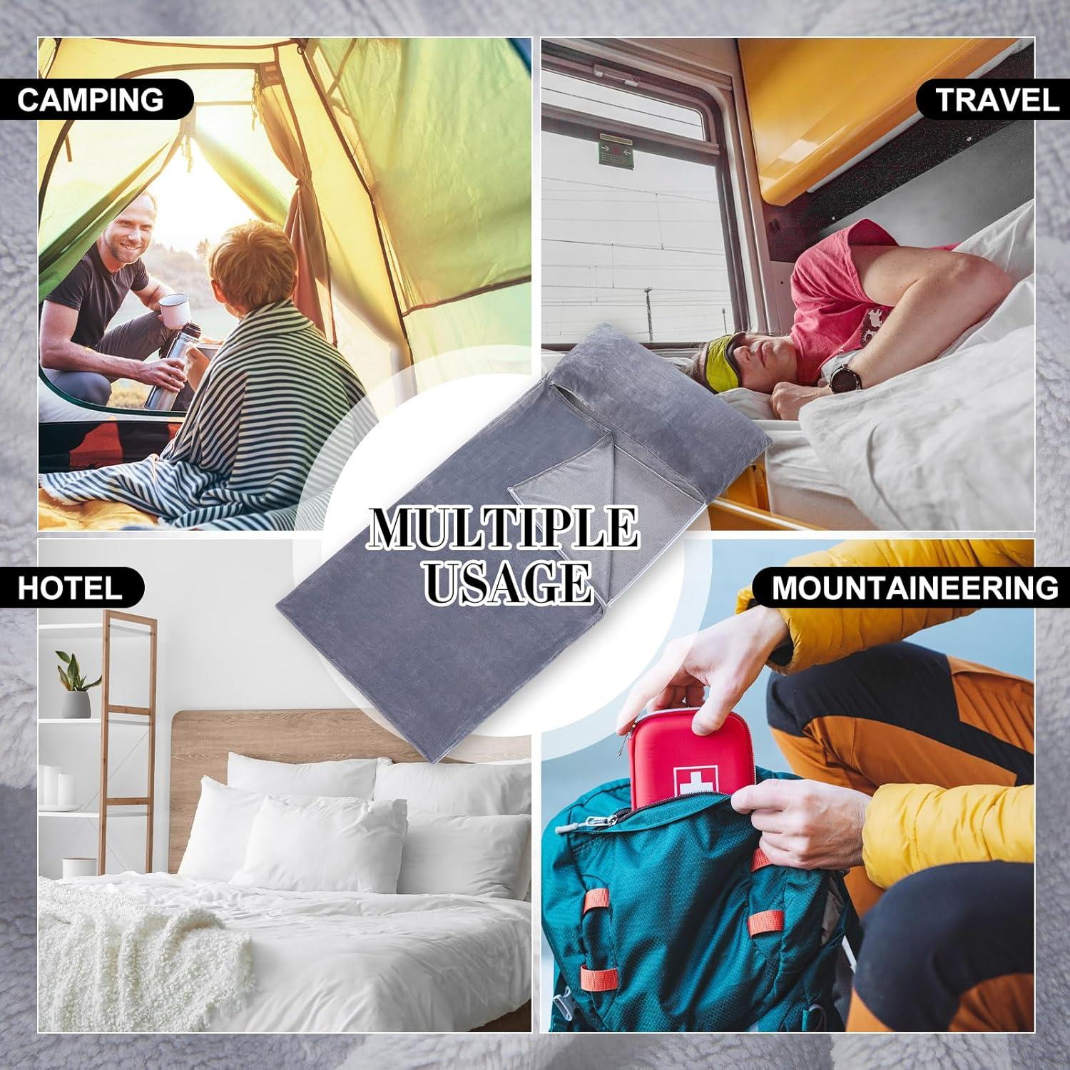 Forro de Saco de Dormir Franela Remagr ZK1668 220x105 cm Gris