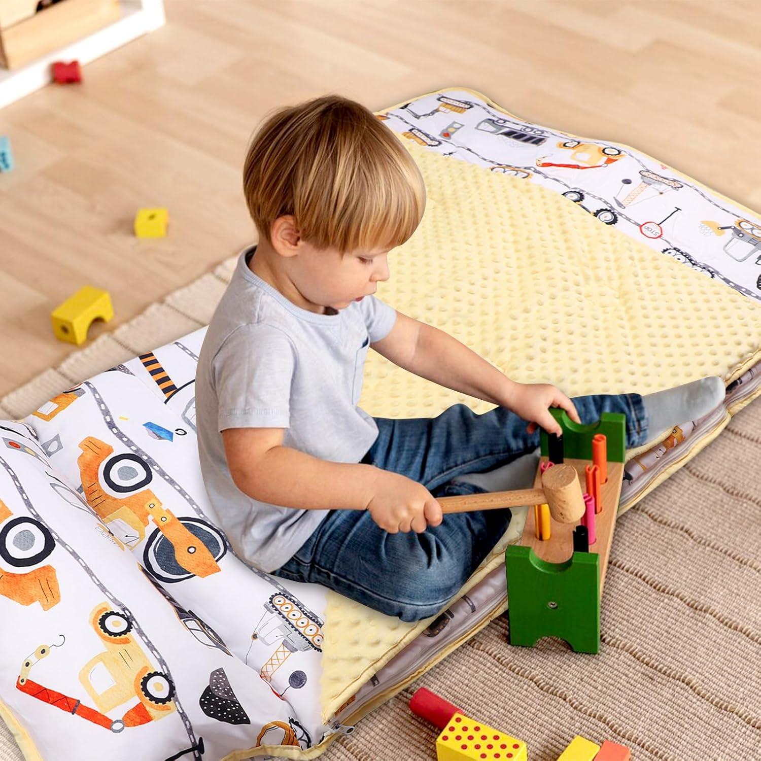 Alfombra de Siesta para Niños YR0009 con Almohada y Manta