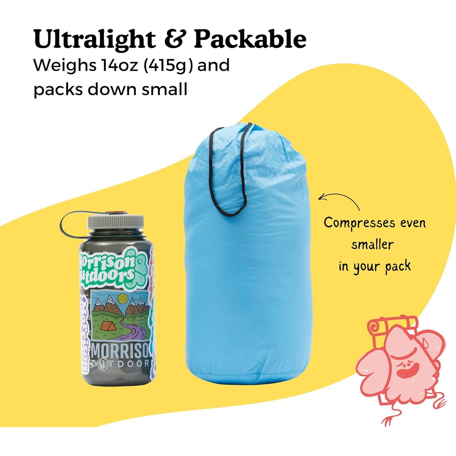 Saco de dormir para niños Morrison Outdoors 20° C Rojo Lava