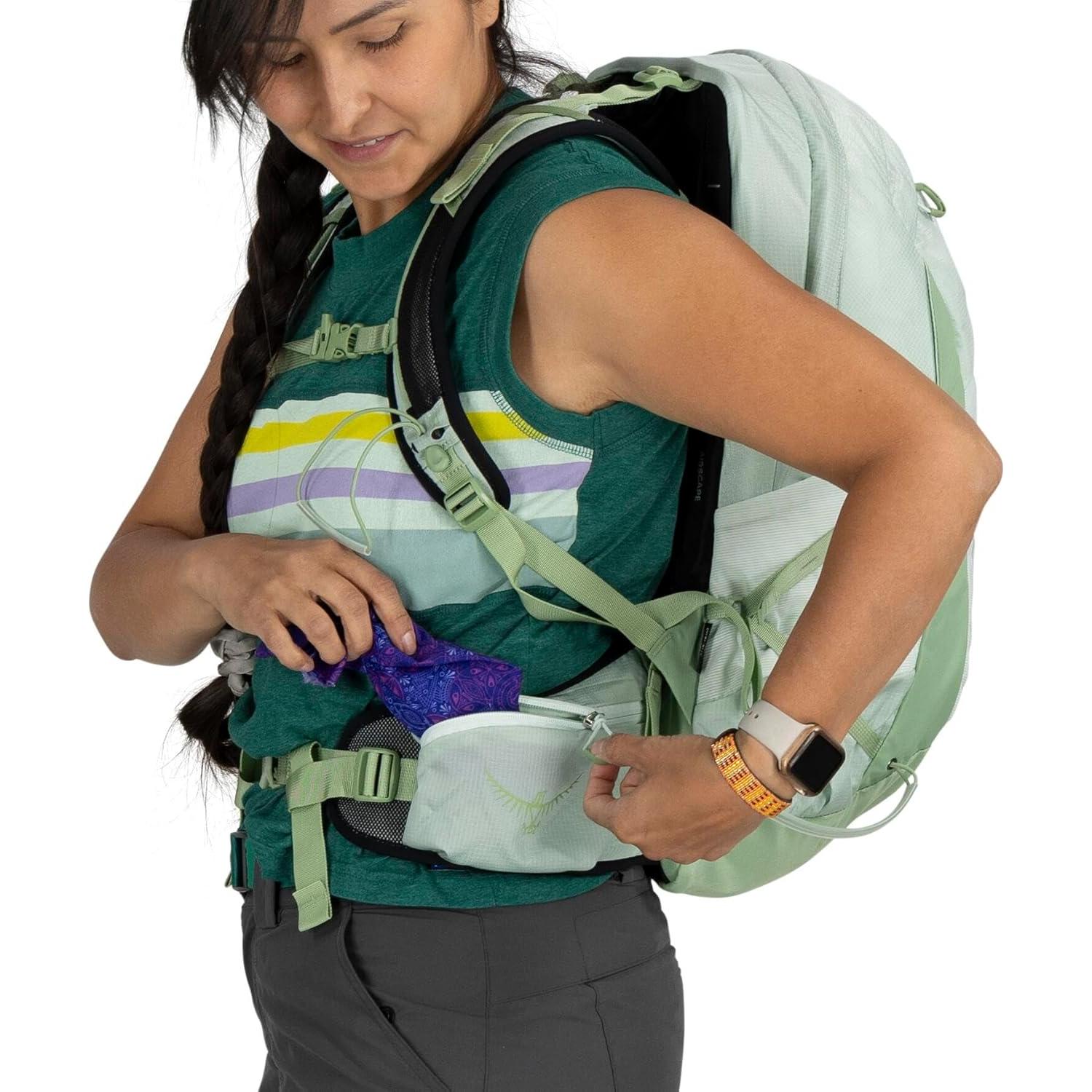 Mochila de senderismo Osprey Tempest 22L para mujeres verde