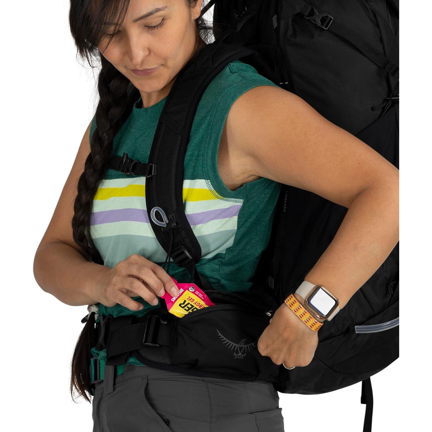 Mochila de Senderismo Osprey Tempest 44L Mujer M/G Negro/Gris