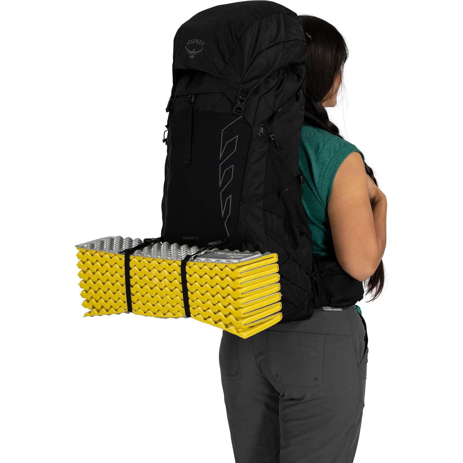 Mochila de Senderismo Osprey Tempest 44L Mujer M/G Negro/Gris