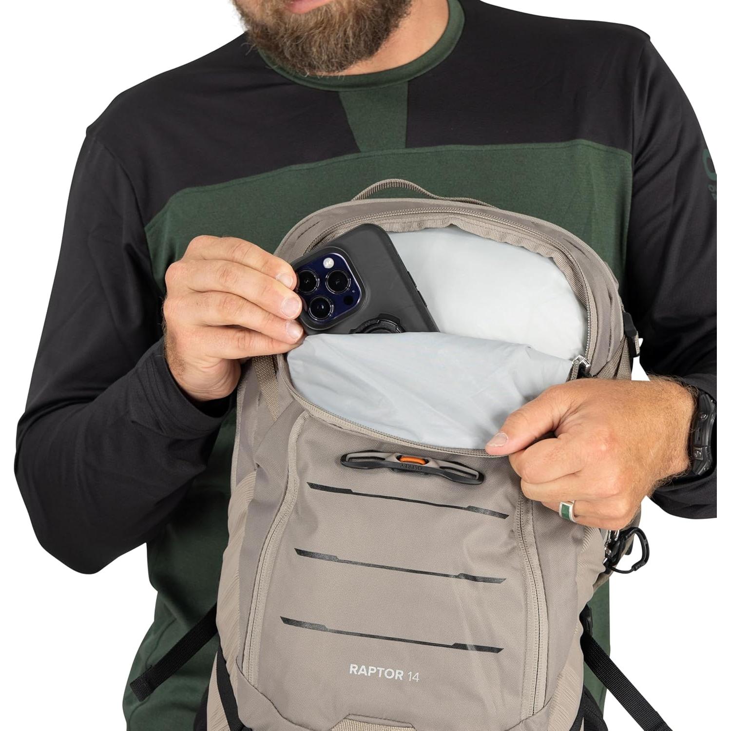 Mochila de Montaña Osprey Raptor 14L con Reservorio 2.5L