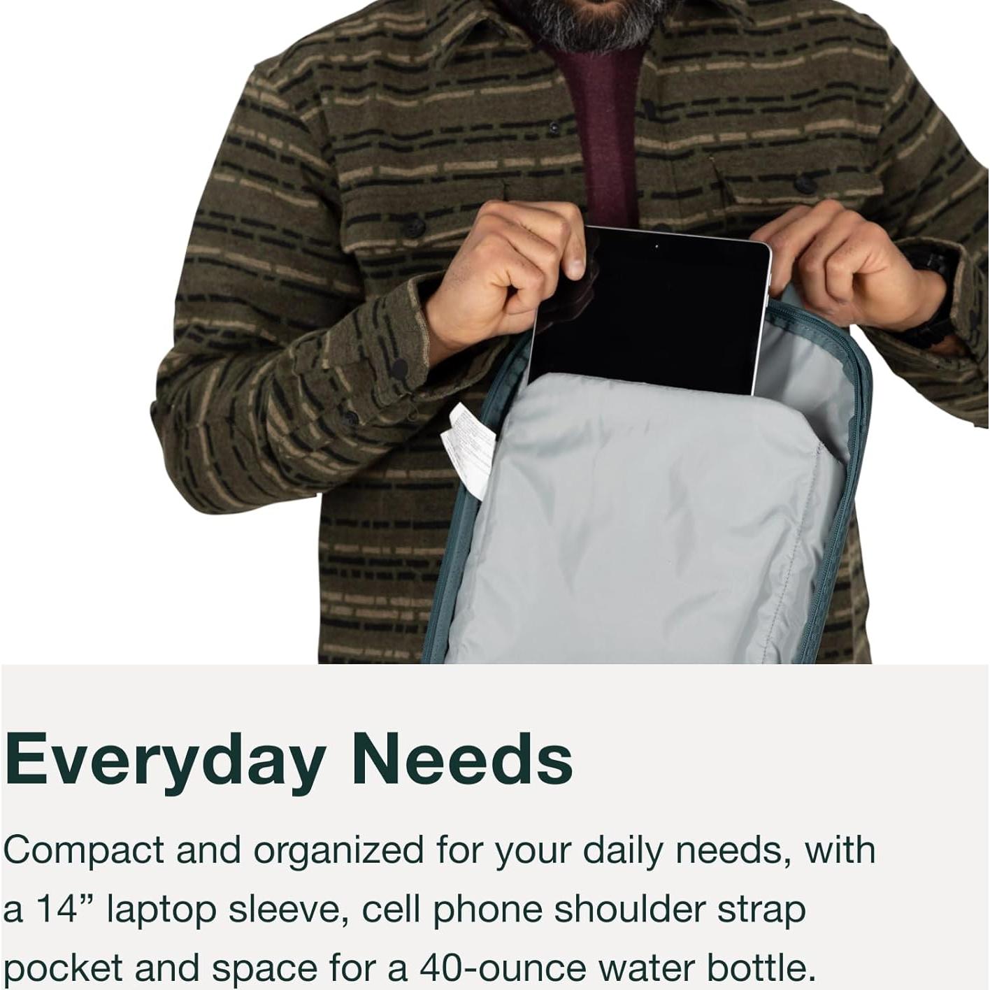 Bolsa de Hombro Osprey Nebula Negra 14" Laptop