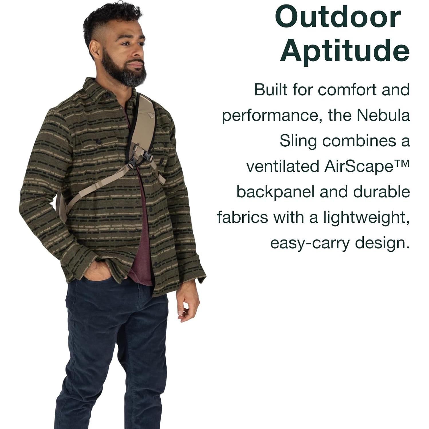 Bolsa de Hombro Osprey Nebula Negra 14" Laptop