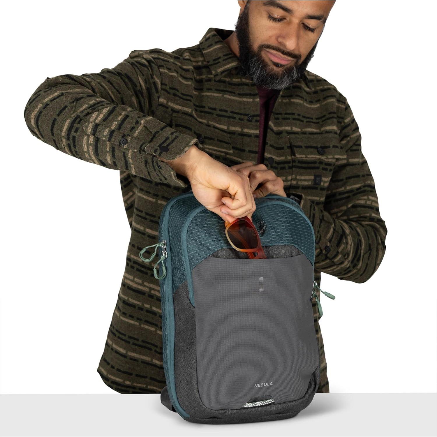 Bolsa de Hombro Osprey Nebula Negra 14" Laptop