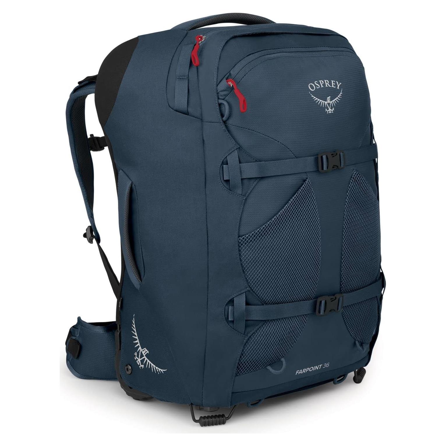 Mochila de Viaje Osprey Farpoint 36L con Ruedas Azul