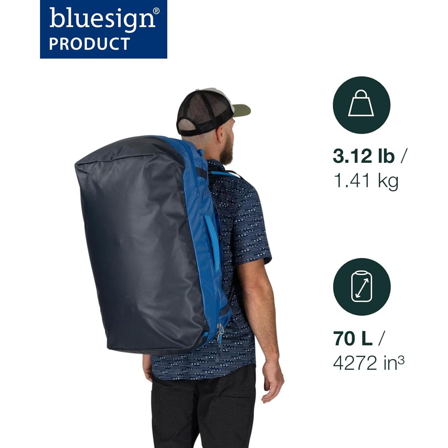 Bolsa de viaje Osprey Transporter Duffel 70L Negra