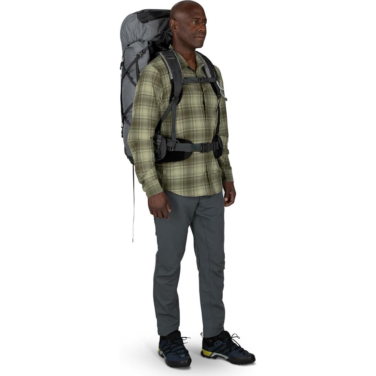 Mochila de Senderismo Osprey Aether Pro 75L Hombre Plata