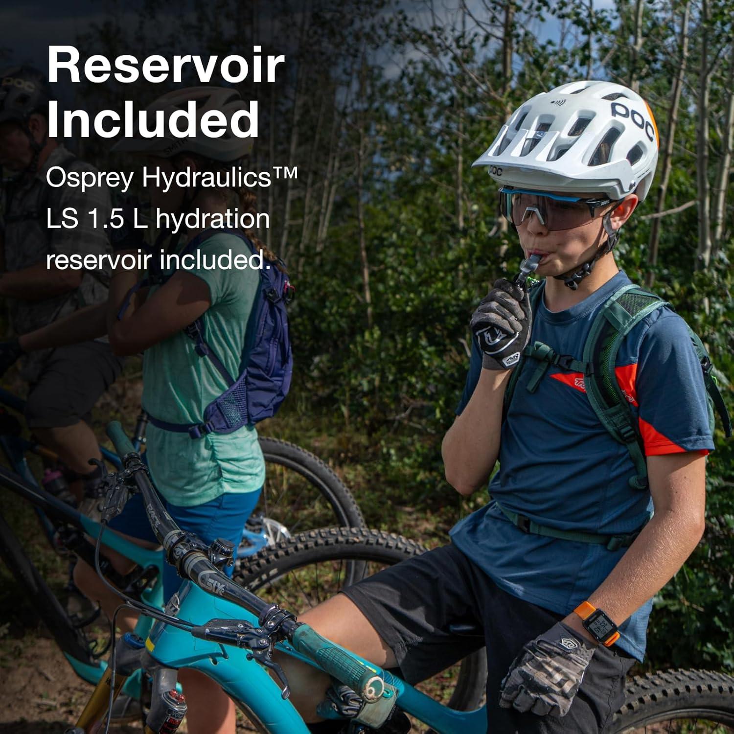 Mochila de Ciclismo Osprey Raptor Jr para Niños 1.5L Verde