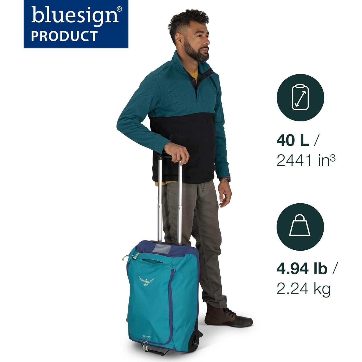 Duffel con Ruedas Osprey Daylite 40L Azul Spikemoss