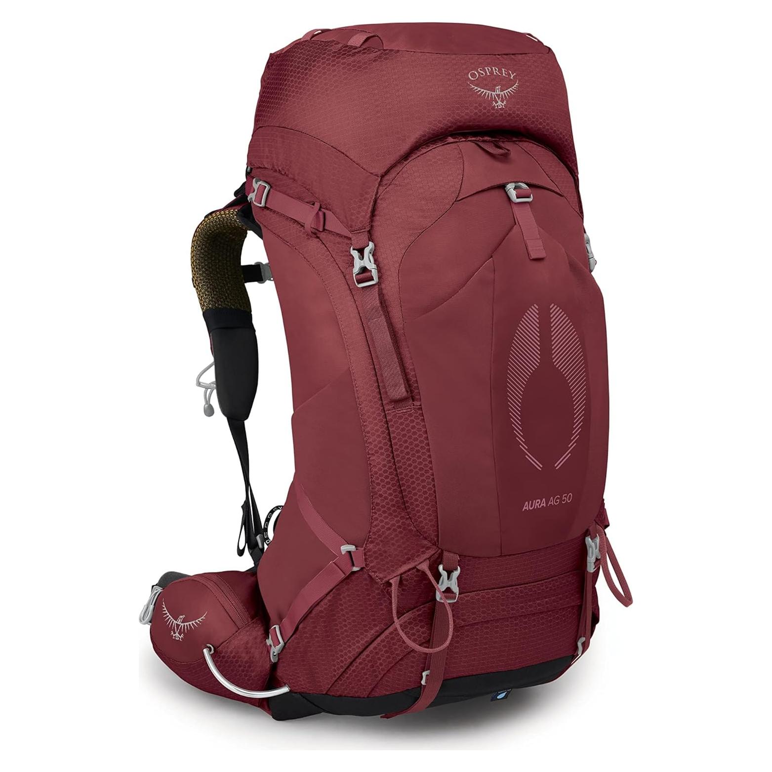 Mochila de Senderismo Osprey Aura AG 50L Mujeres Rojo