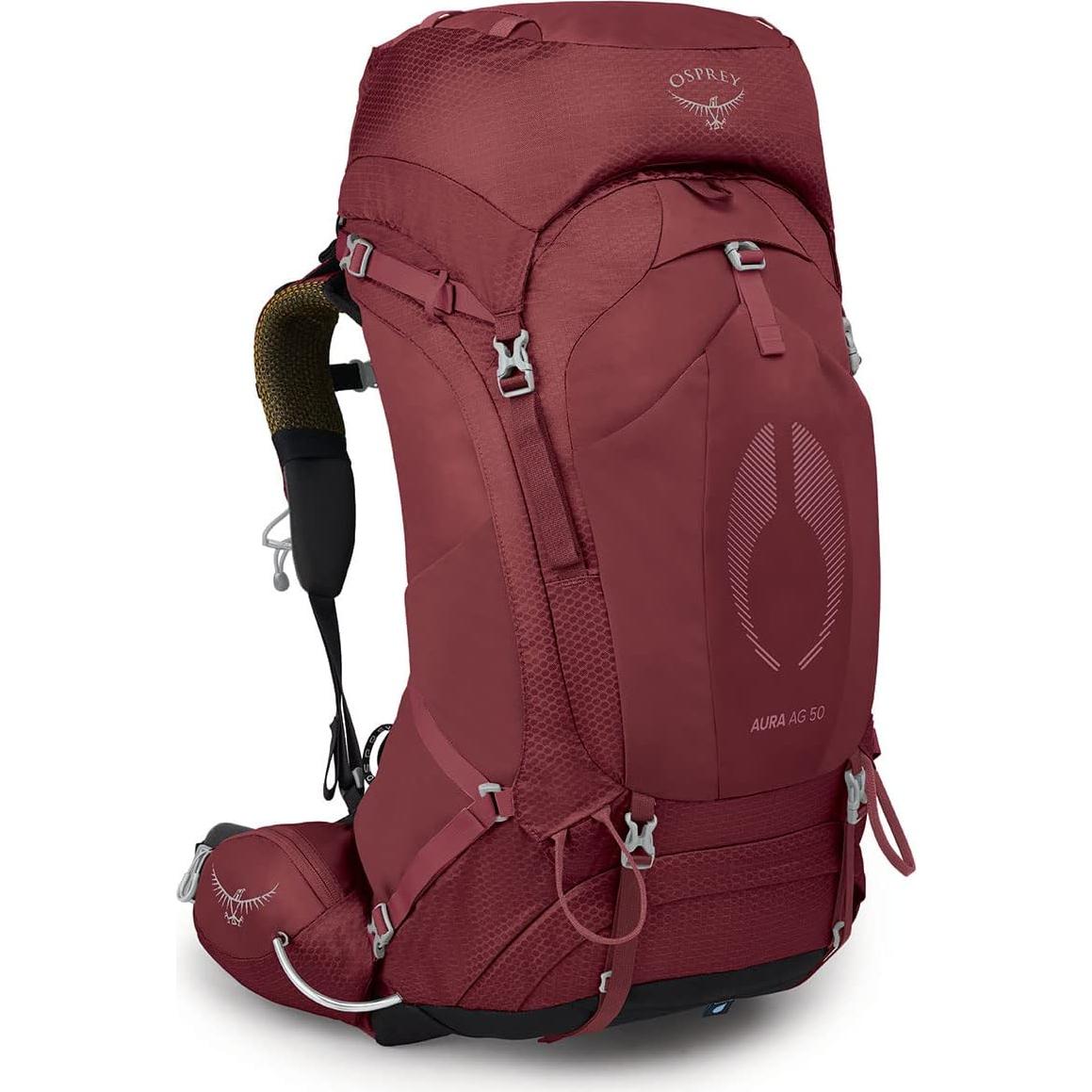 Mochila de Senderismo Osprey Aura AG 50L Mujeres Rojo