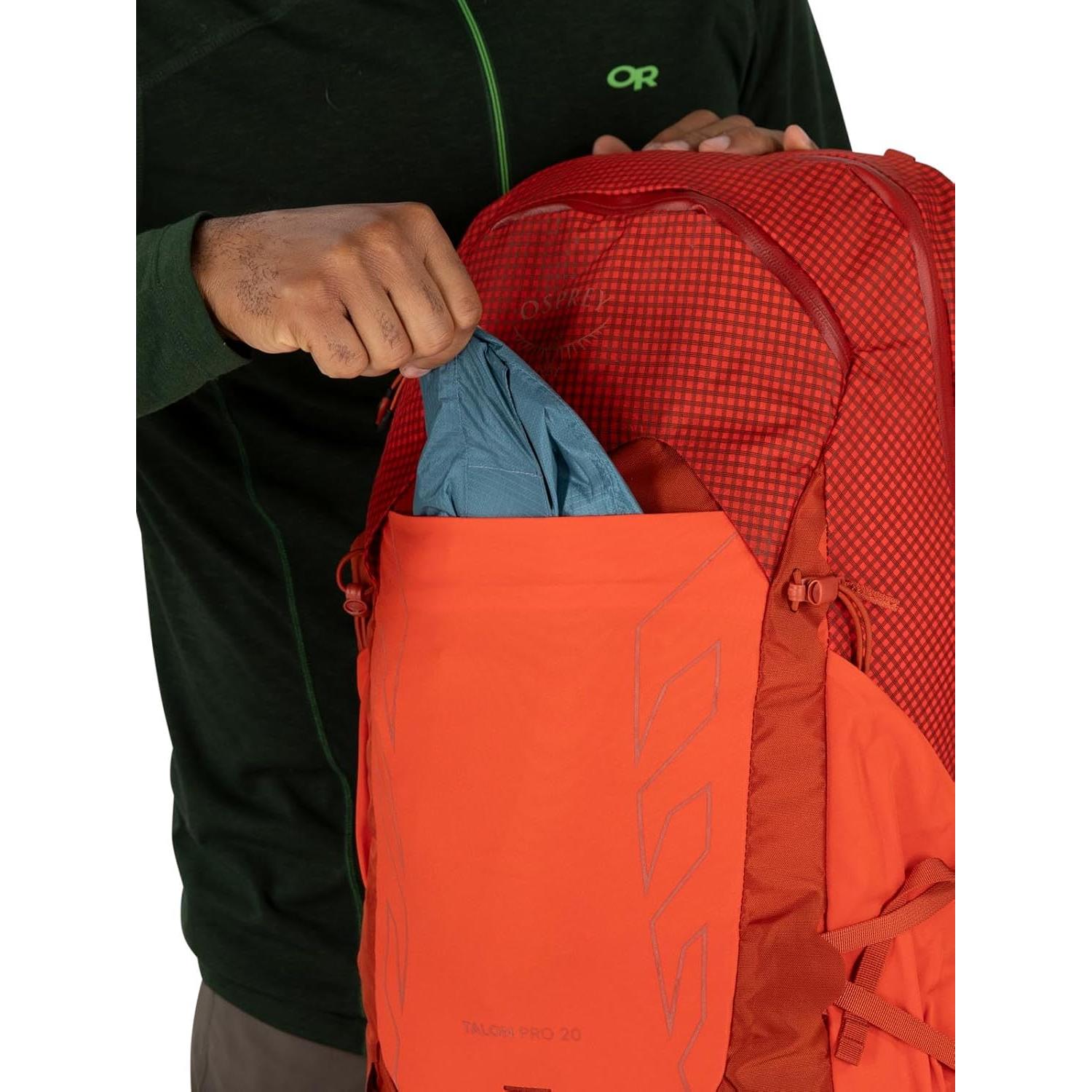 Mochila de Senderismo Osprey Talon Pro 20L Hombre Forro Plateado