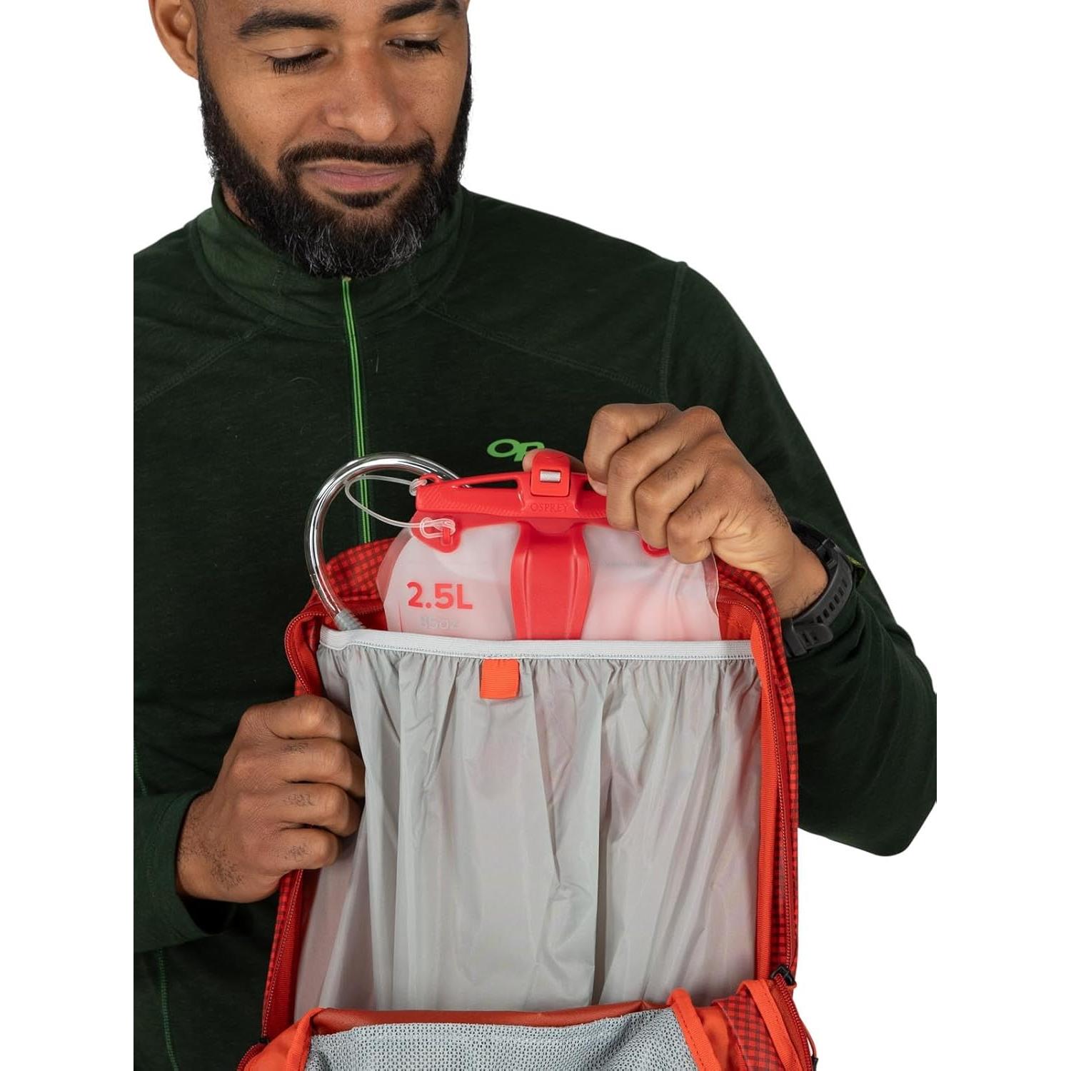 Mochila de Senderismo Osprey Talon Pro 20L Hombre Forro Plateado