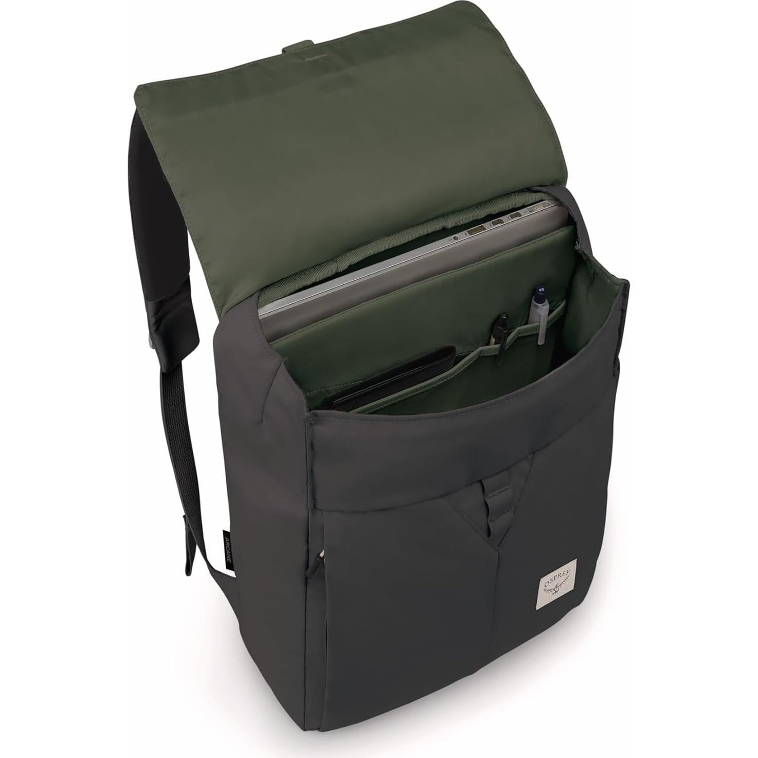 Mochila Osprey Arcane Flap Pack Negra 14L para Laptop 16"