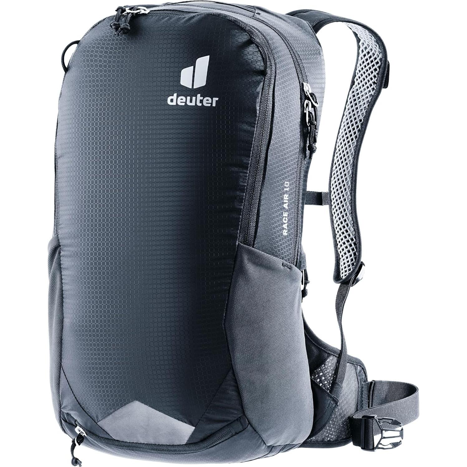 Mochila Deuter Race Air 10L para Ciclismo de Montaña Negra