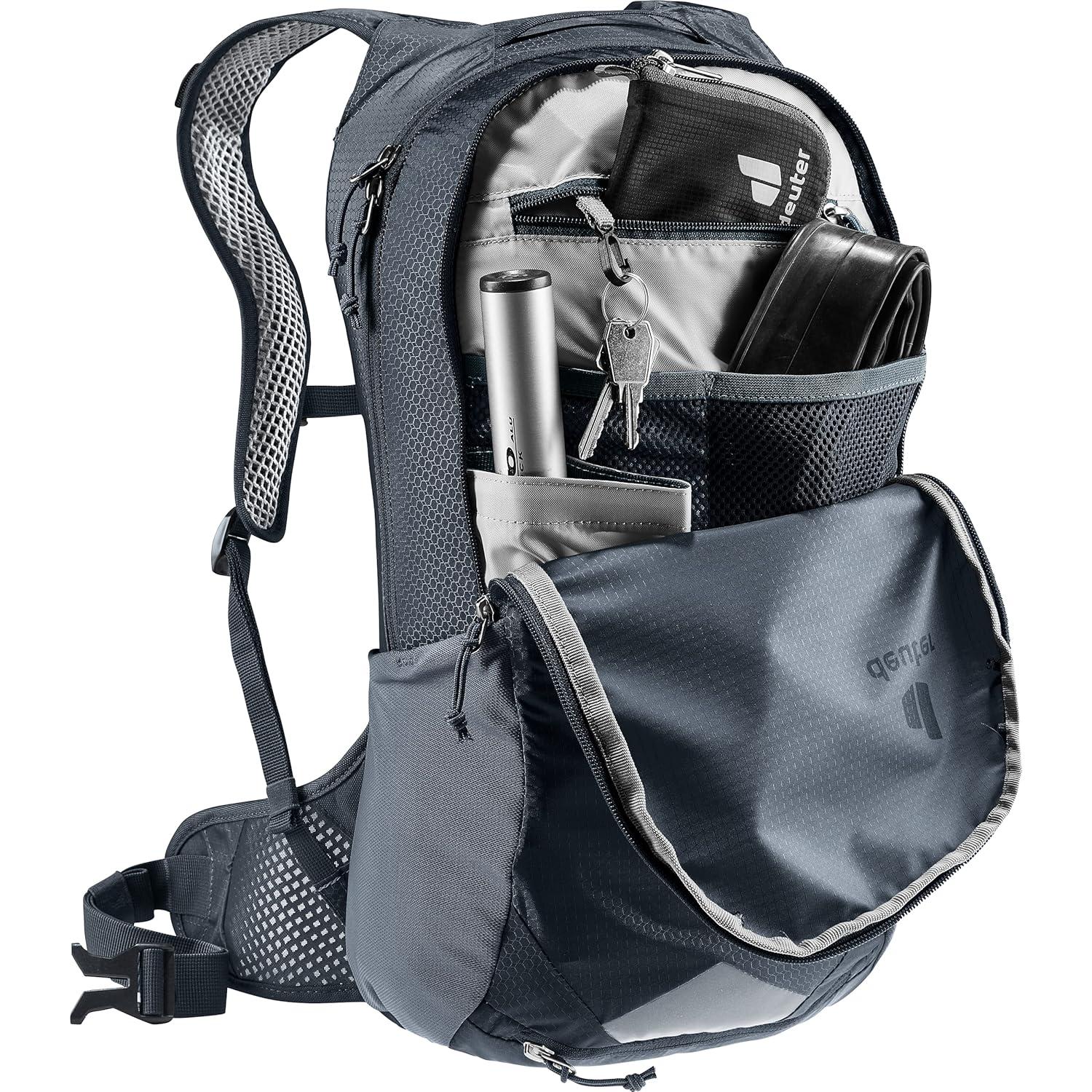 Mochila Deuter Race Air 10L para Ciclismo de Montaña Negra