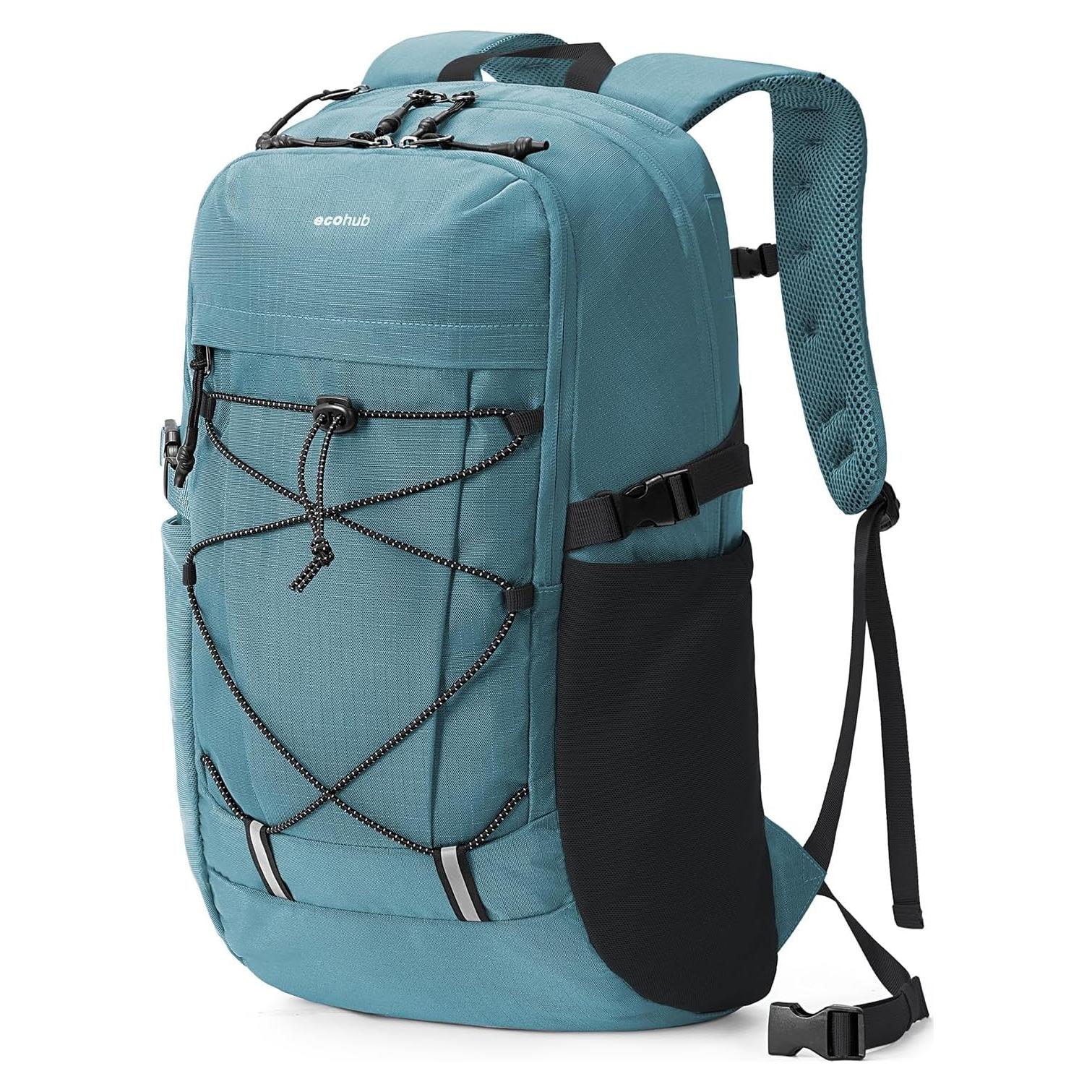 Mochila de Senderismo ECOHUB 30L Verde Resistente al Agua