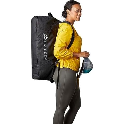 Bolsa de viaje Gregory Supply 90L plegable repelente agua negra